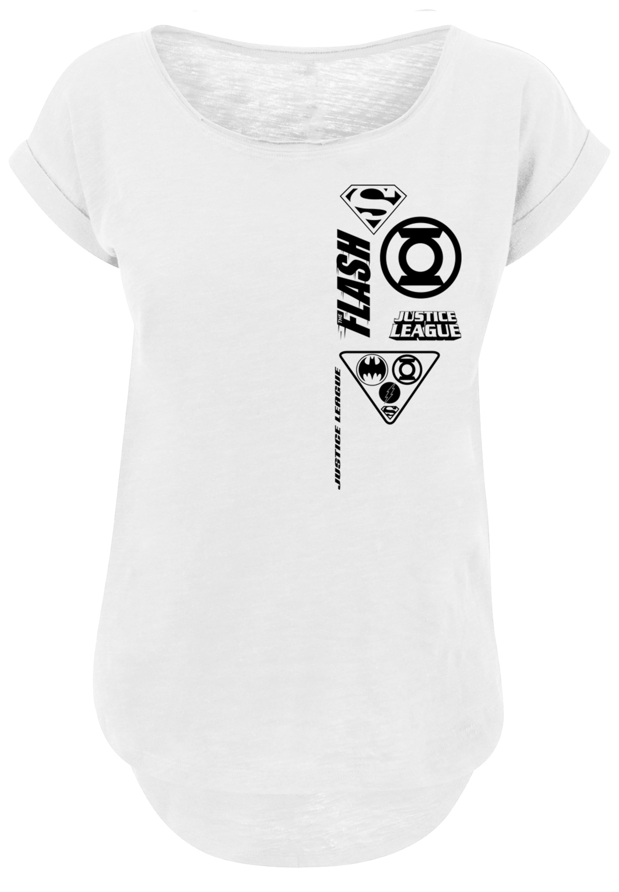 F4NT4STIC T-Shirt »DC Comics Justice League Chest Icons«, Print