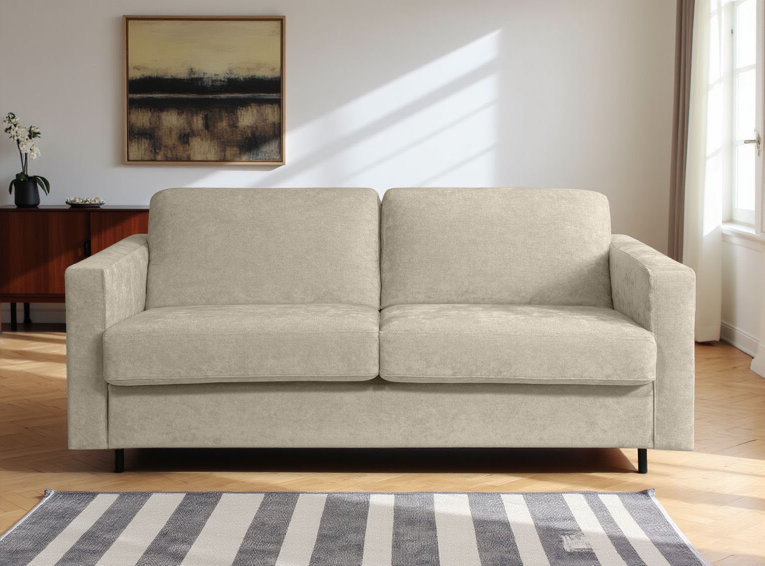 Home affaire Schlafsofa »Virming«, Dauerschlaf-Funktion mit Unterfederung und Matratze