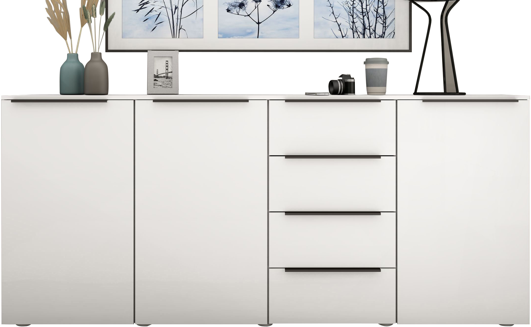 borchardt Möbel Highboard "Tom", Breite 200 cm günstig online kaufen