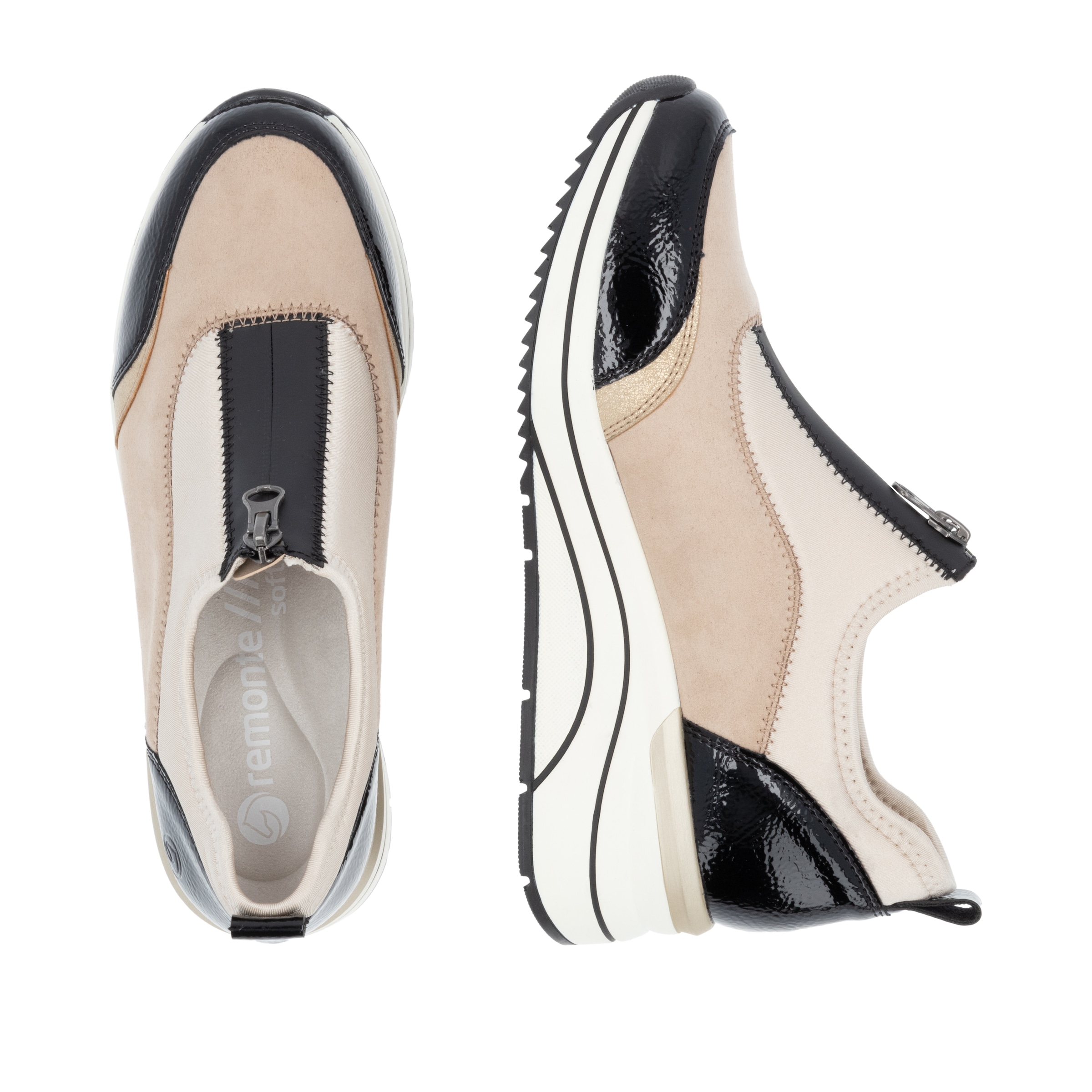 Remonte Slip-On Sneaker »Elisabeth Hurley-Collection«, Keilsneaker, Slipper, Schlupfschuh, Freizeitschuh, vegan