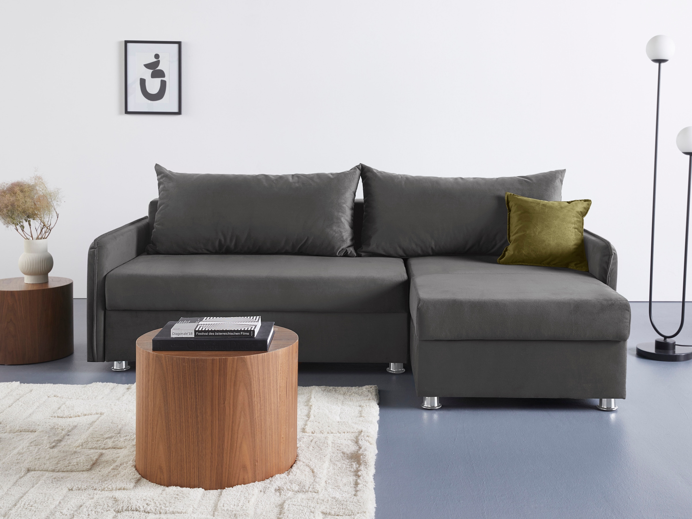COLLECTION AB Ecksofa »Sunny L-Form«, inkl. Bettfunktion und Bettkasten