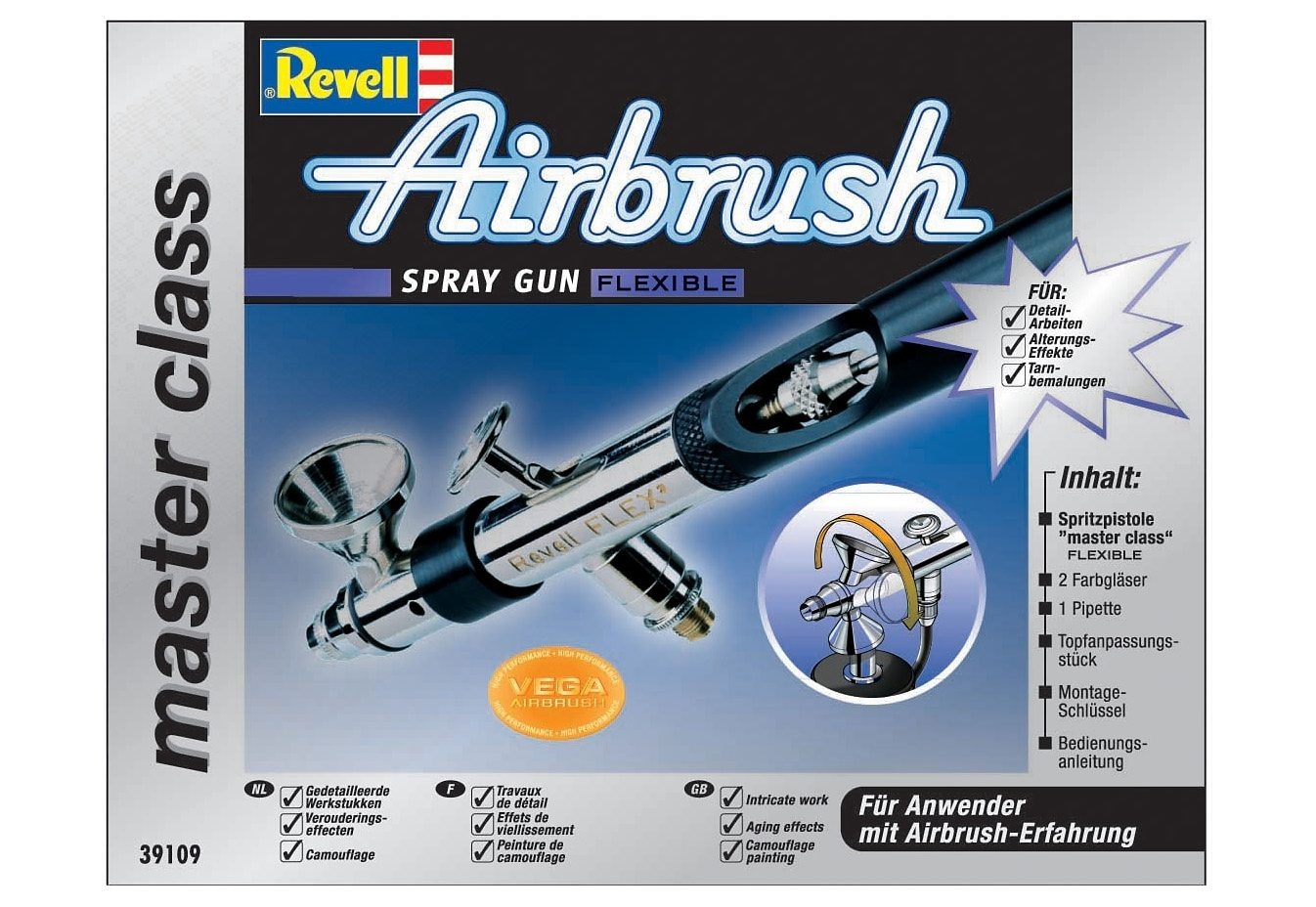 Revell® Farbsprühgerät »Airbrush-Pistole - Spray gun master class Flexible«