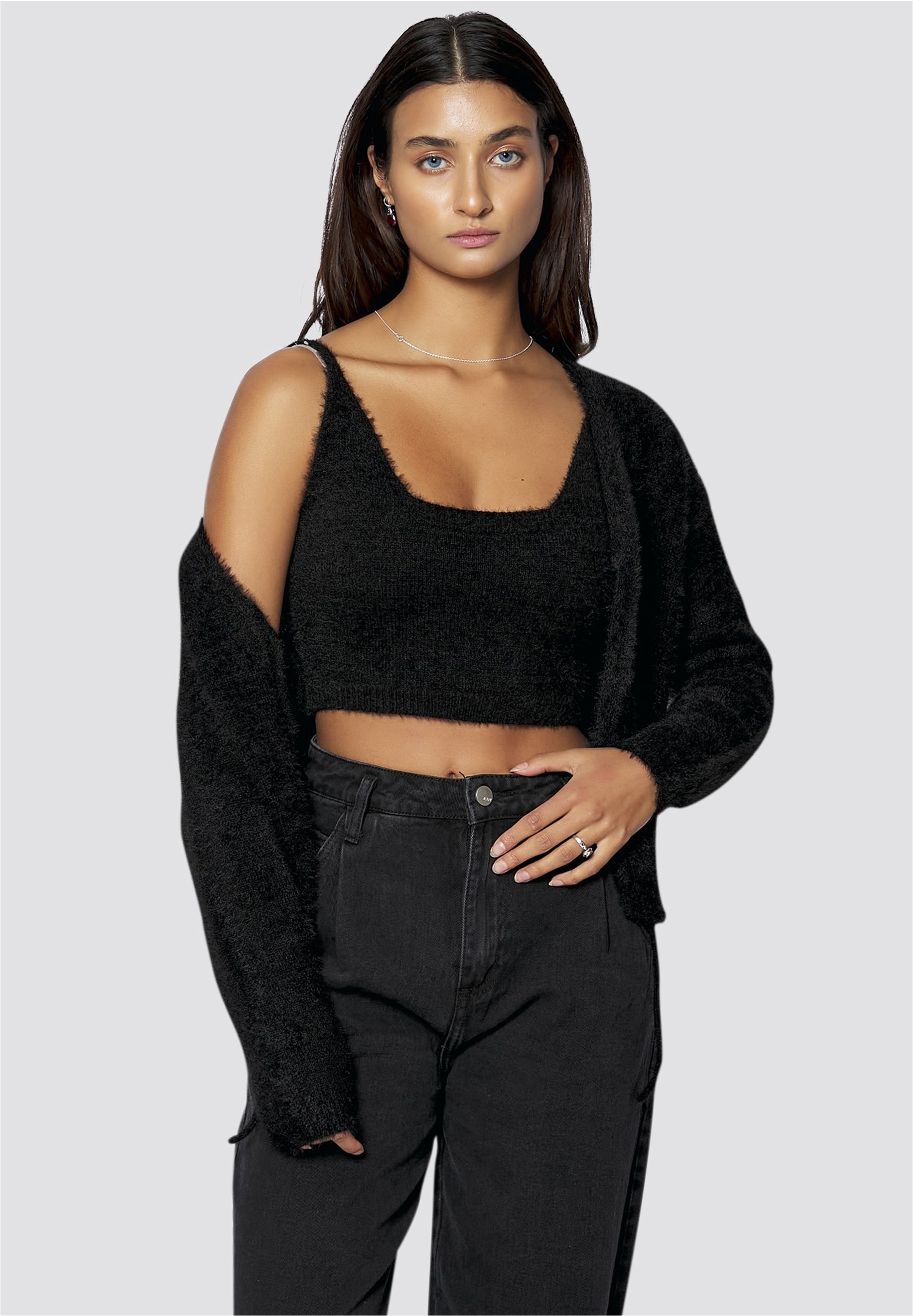 freshlions Strickjacke "Madison" 2 Stk. tlg. mit toller Binde-Funktion günstig online kaufen