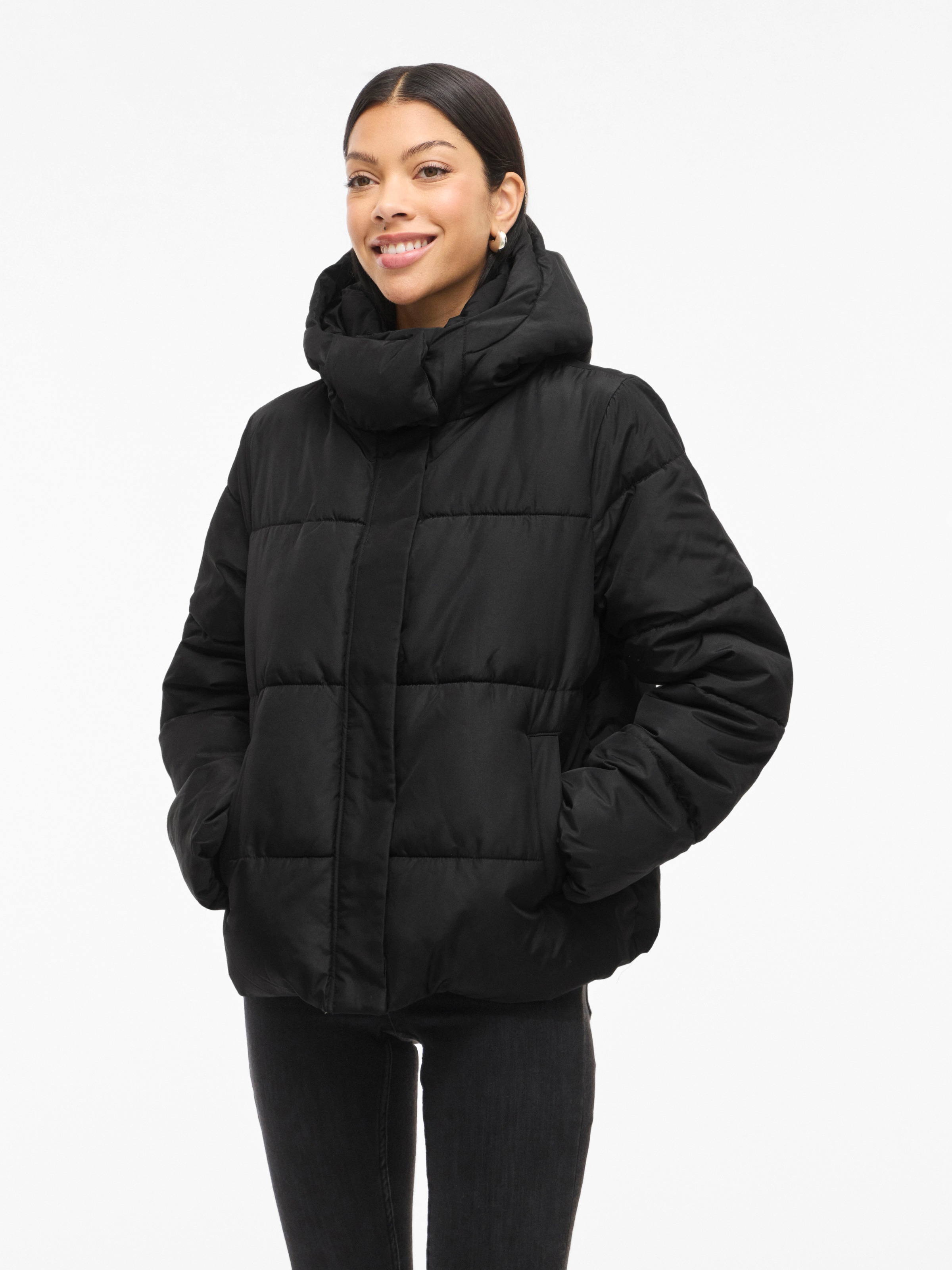 Vila Steppjacke "VIMILJA PADDED PUFFER - NOOS" mit Kapuze günstig online kaufen