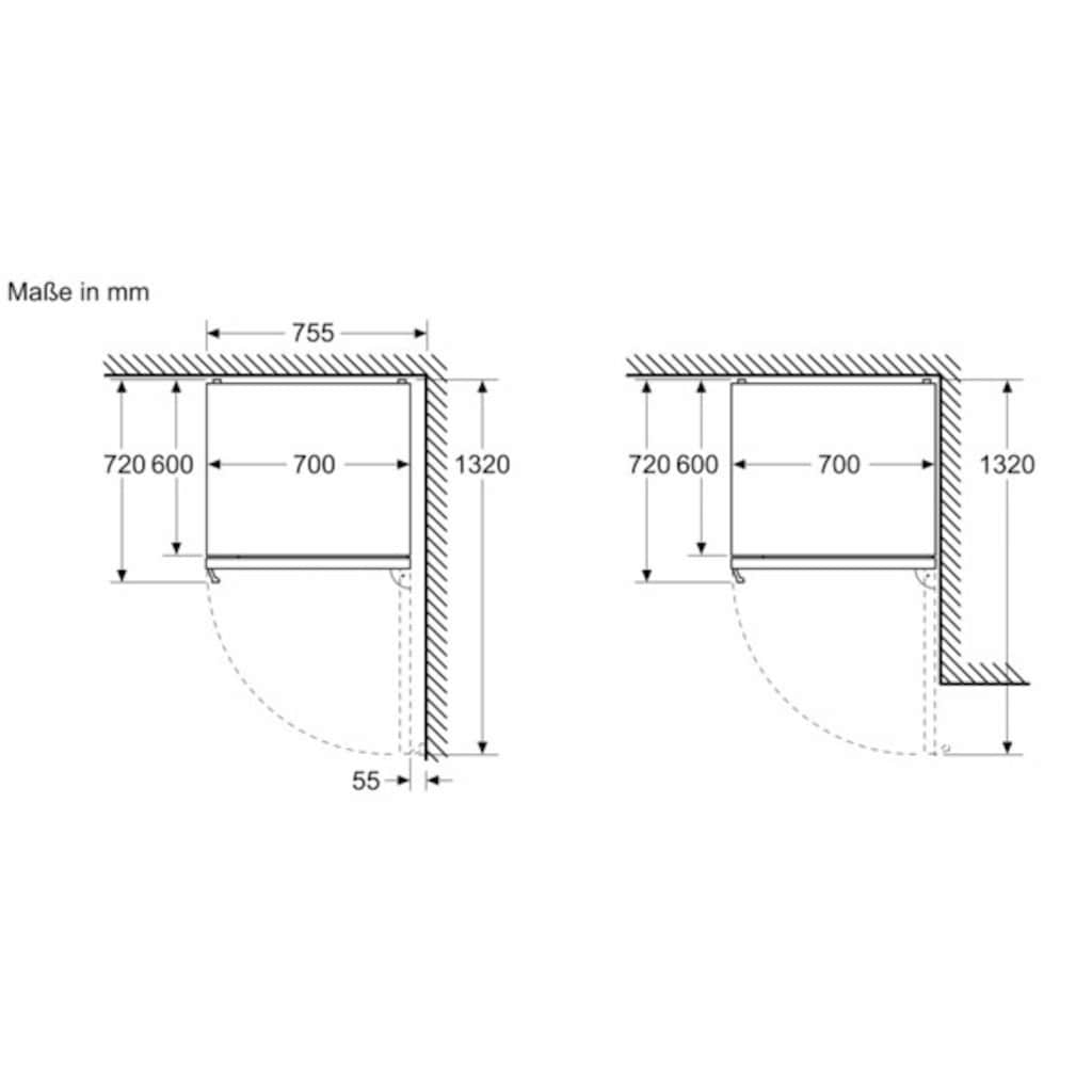 BOSCH Kühl-/Gefrierkombination »KGN49VXCT«, KGN49VXCT, 203 cm hoch, 70 cm breit