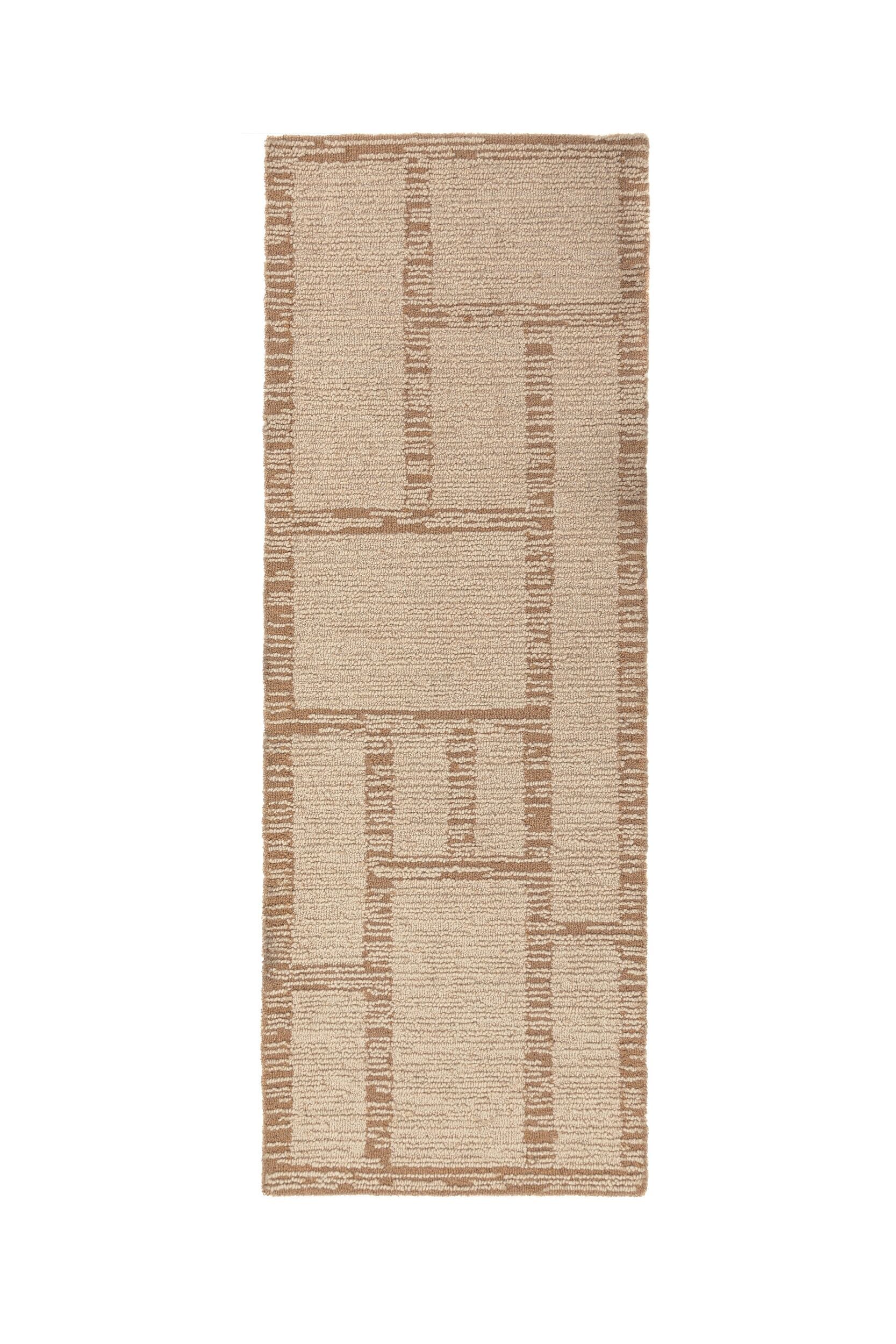 FLAIR RUGS Wollteppich »Harris Modula Wollteppich« rechteckig 12 mm Höhe