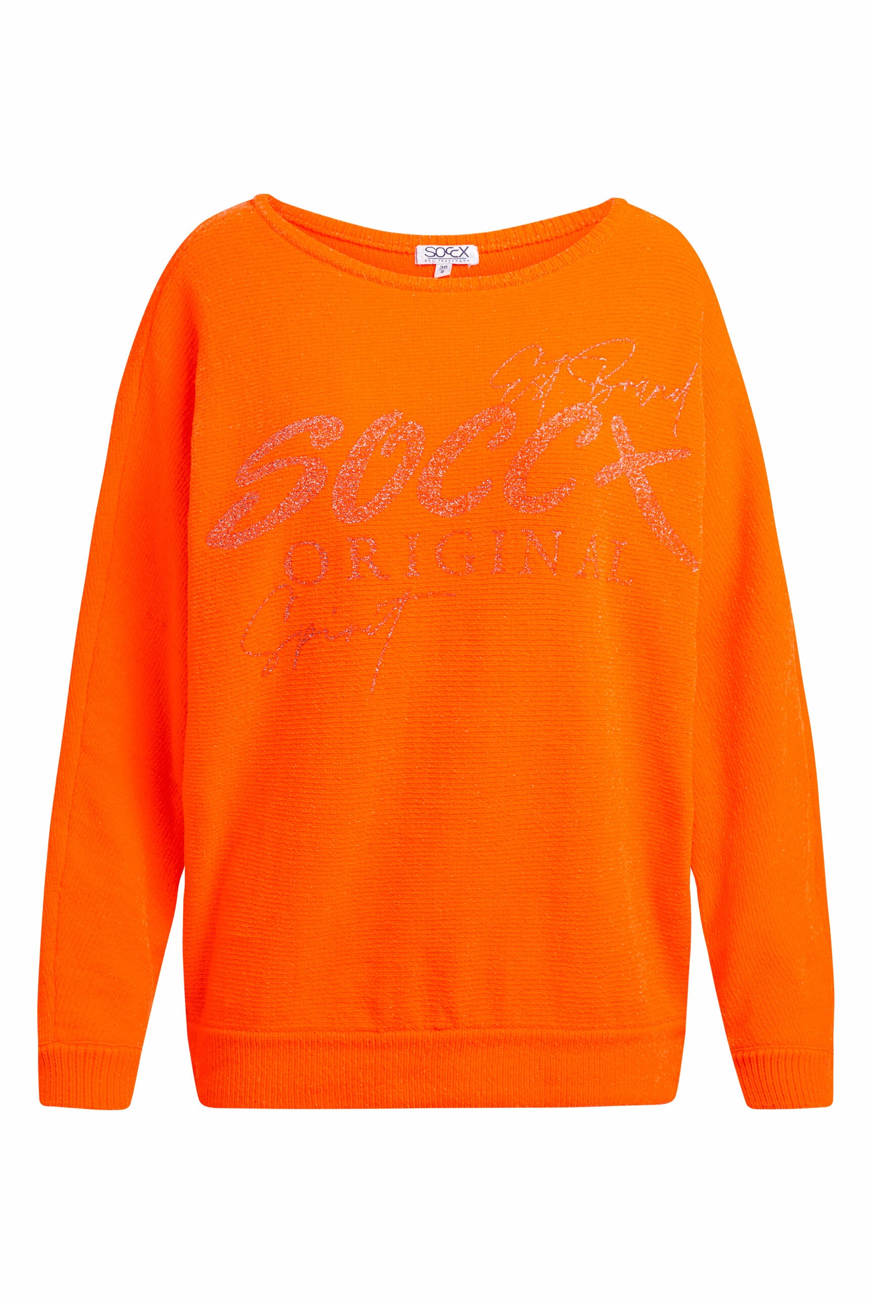 SOCCX Rundhalspullover mit Fledermaus-Ärmeln