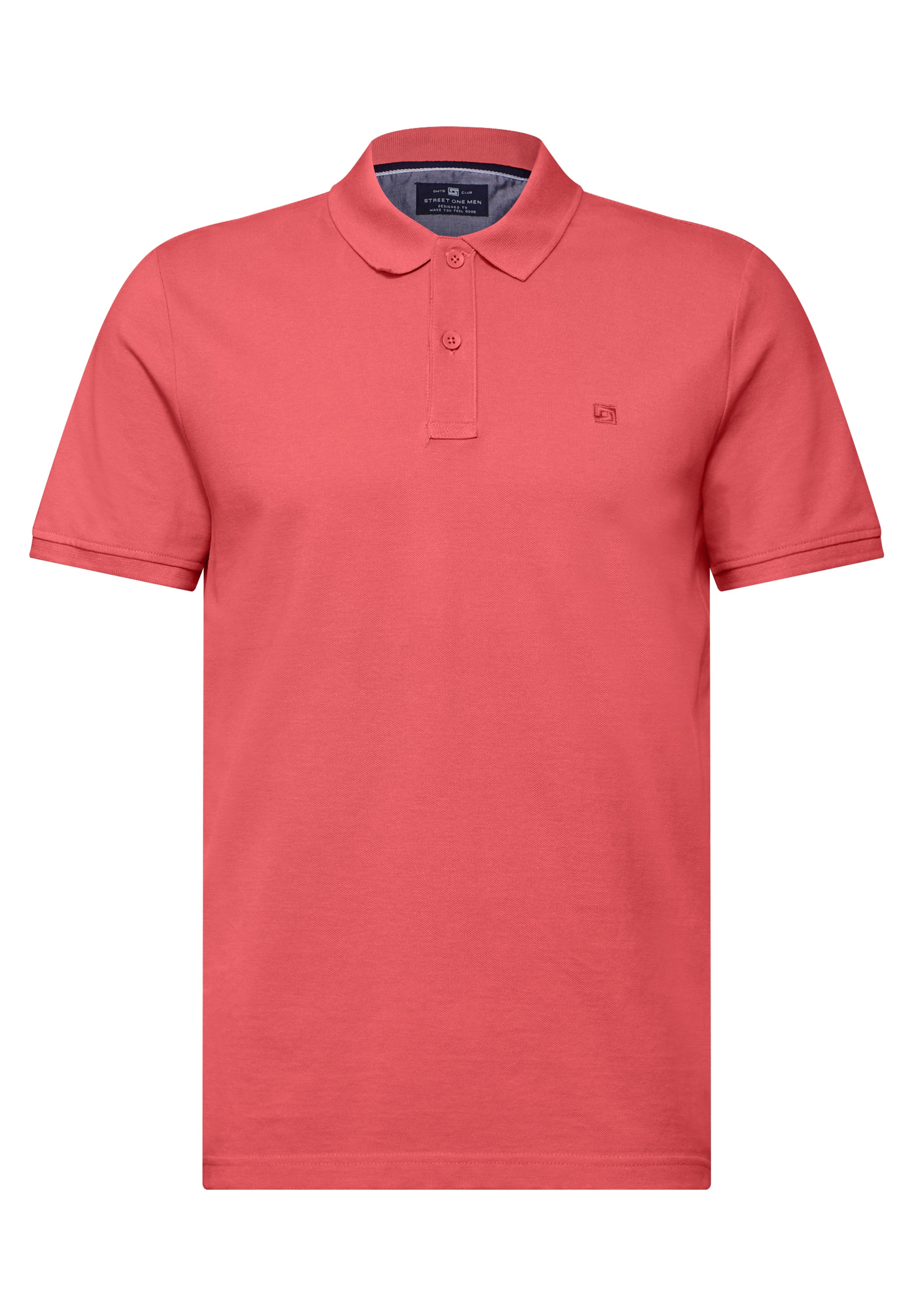STREET ONE MEN Poloshirt, aus reiner Baumwolle