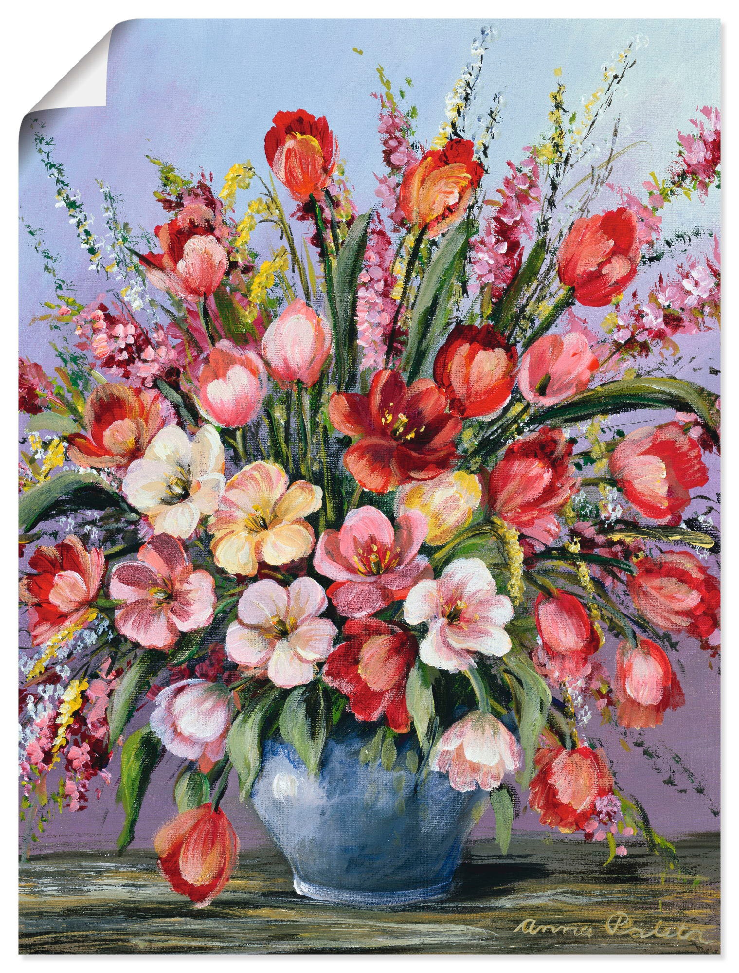 Artland Wandbild »Bunter Tisch III«, Blumen, (1 St.), als Leinwandbild, Wandaufkleber... kaufen