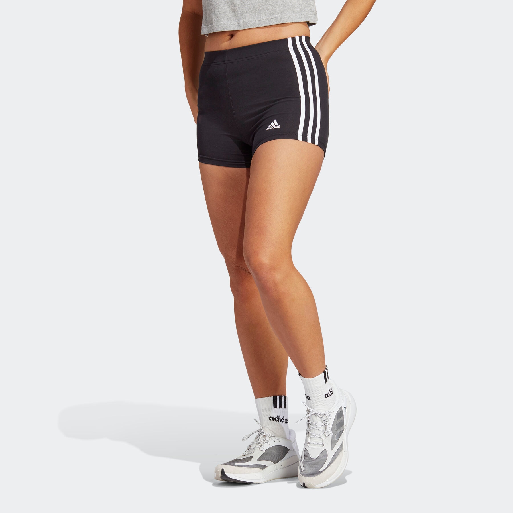 adidas Sportswear Shorts »ESSENTIALS BAUR (1 3-STREIFEN BOOTY«, tlg.) JERSEY | SINGLE