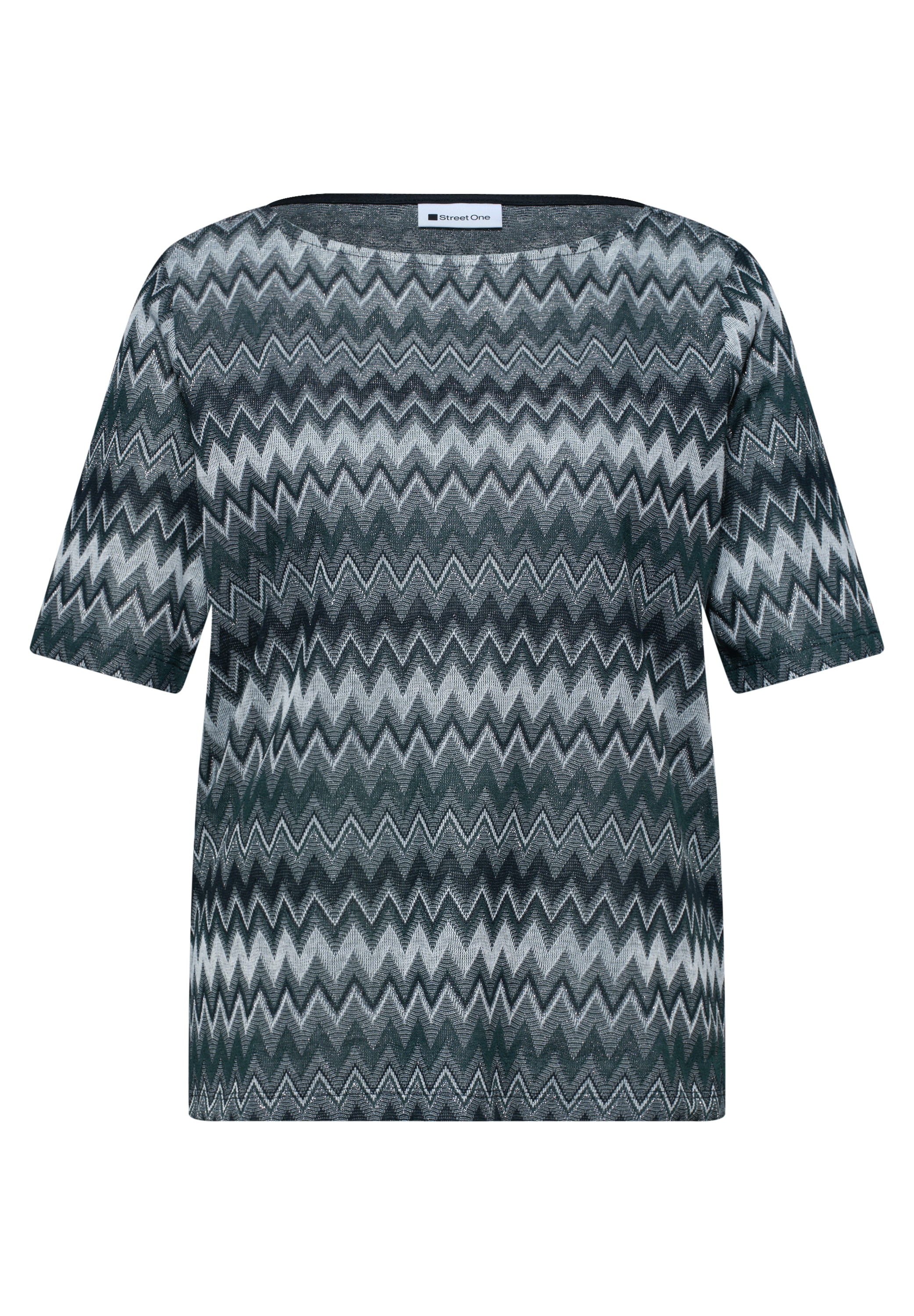 STREET ONE T-Shirt mit Zick Zack Muster