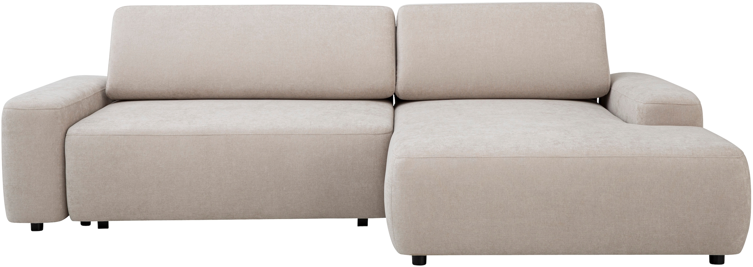 Home affaire Ecksofa "TORGE (264cm), Schlafsofa in Cord, Samtvelours o Stru günstig online kaufen