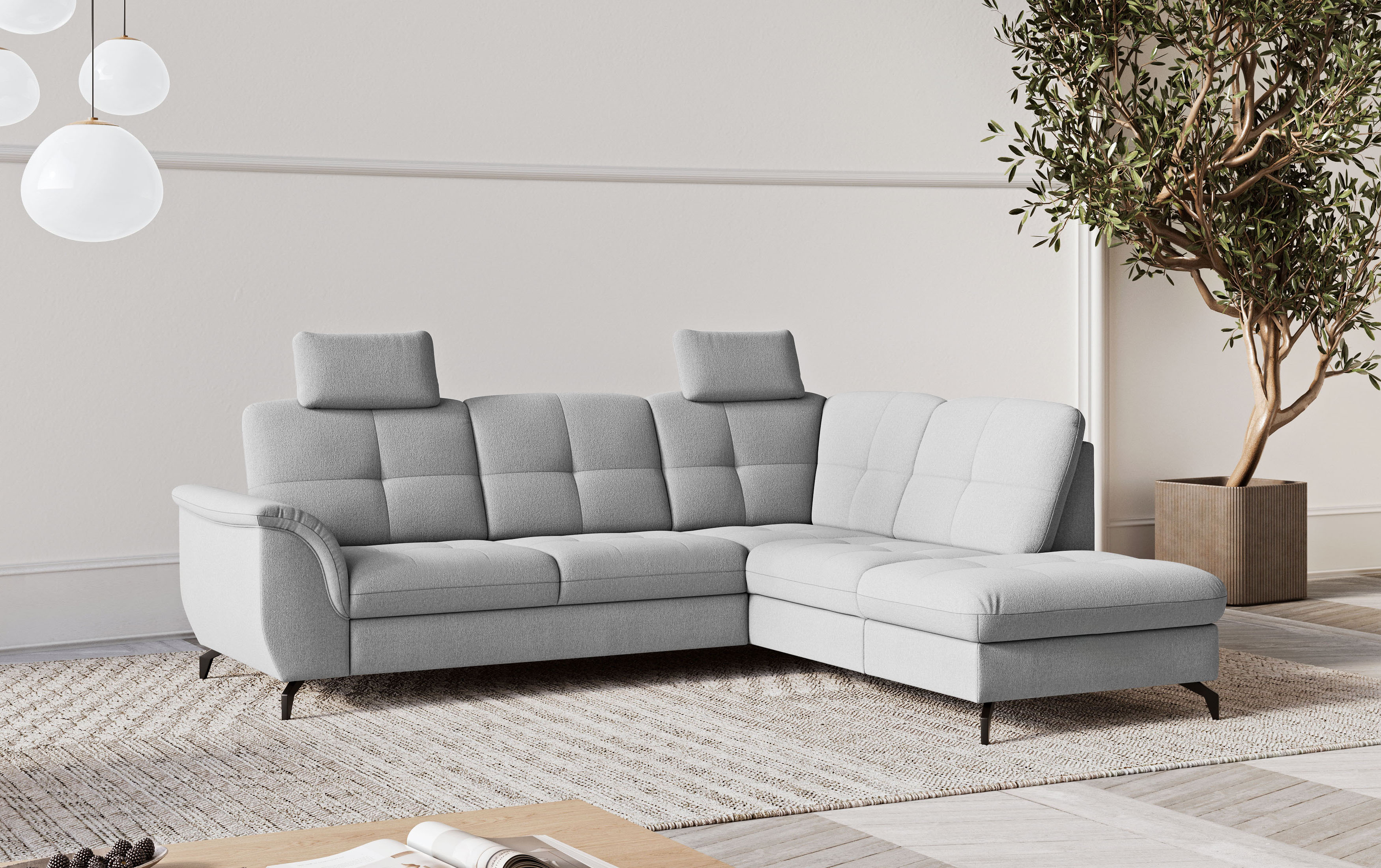 sit&more Ecksofa "Zora" wahlweise mit Schlaffunktion und Bettkasten