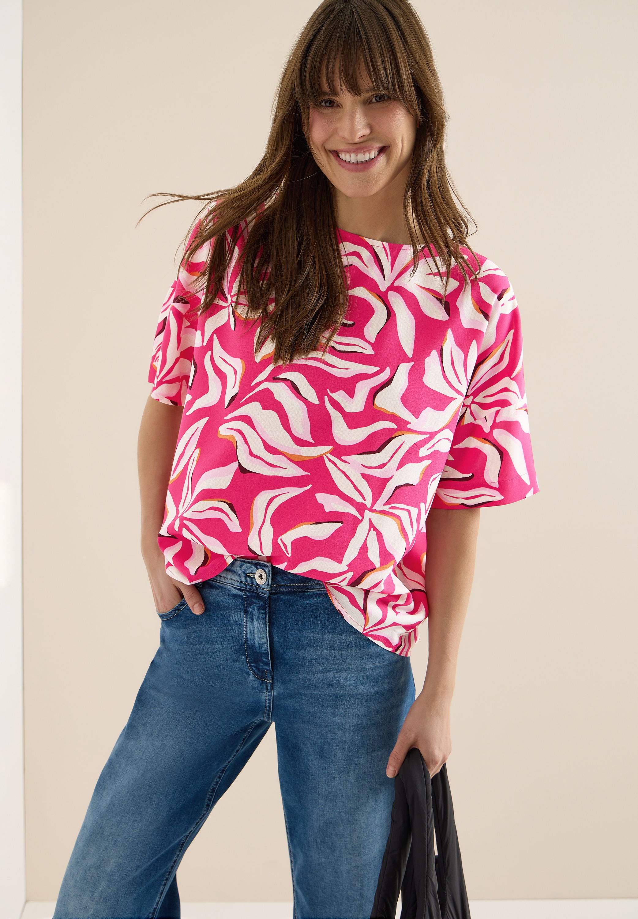 Cecil Kurzarmbluse aus softer Viskose günstig online kaufen