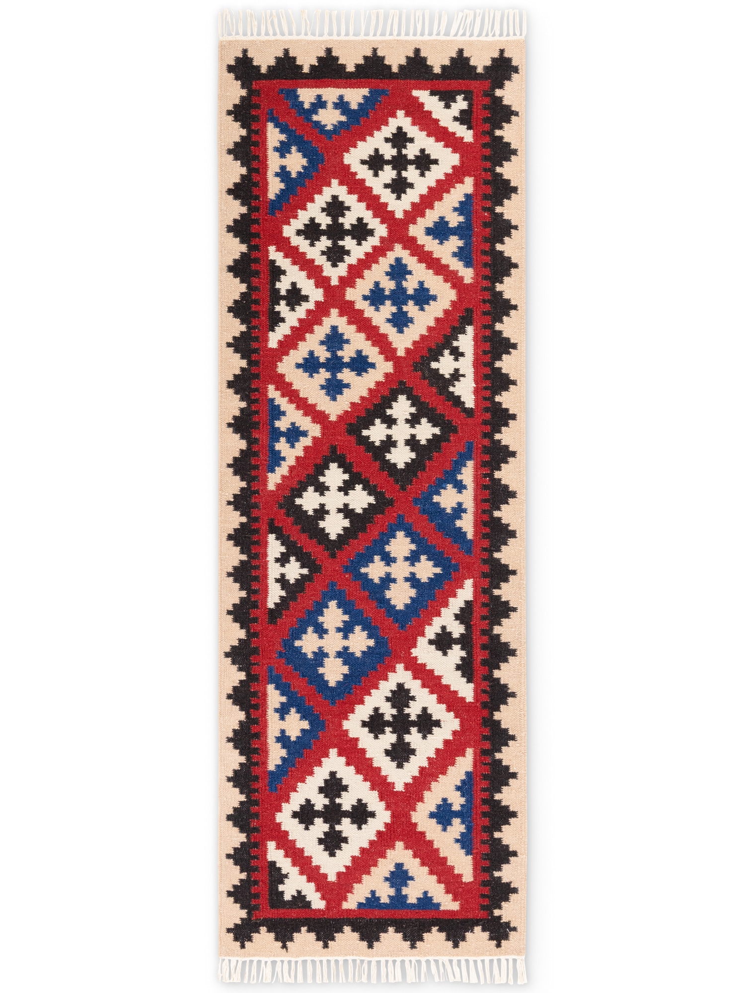 HANSE Home Teppich »Kelim Rami«, rechteckig, 3 mm Höhe, Wolle, Baumwolle, Natur, Handgewebt, orientalisch, Boho, traditionell