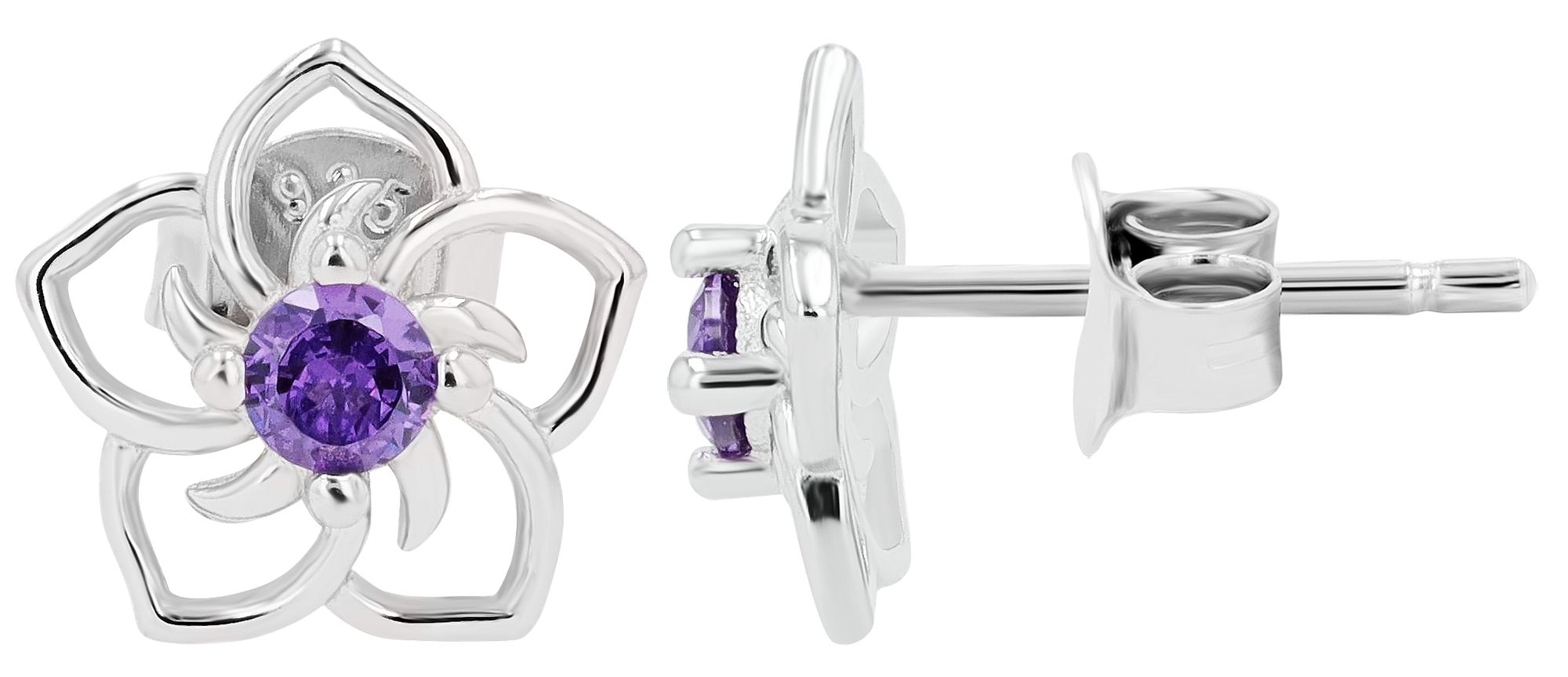 Adelia´s Paar Ohrhänger "Damen Ohrringe – Ohrstecker aus 925 Silber mit Zir günstig online kaufen