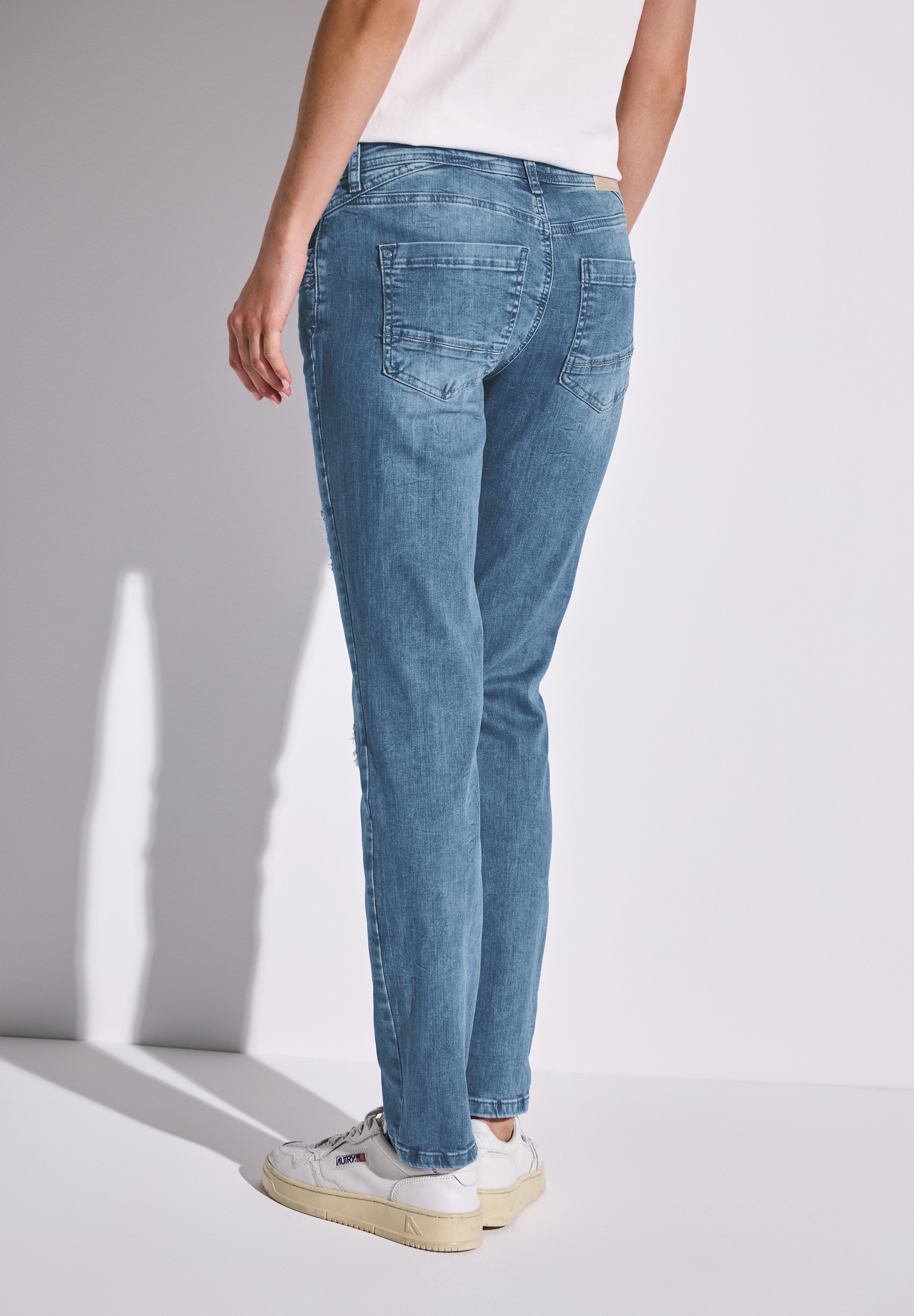 STREET ONE 5-Pocket-Jeans "Style Jane", im Destroyed-Look günstig online kaufen