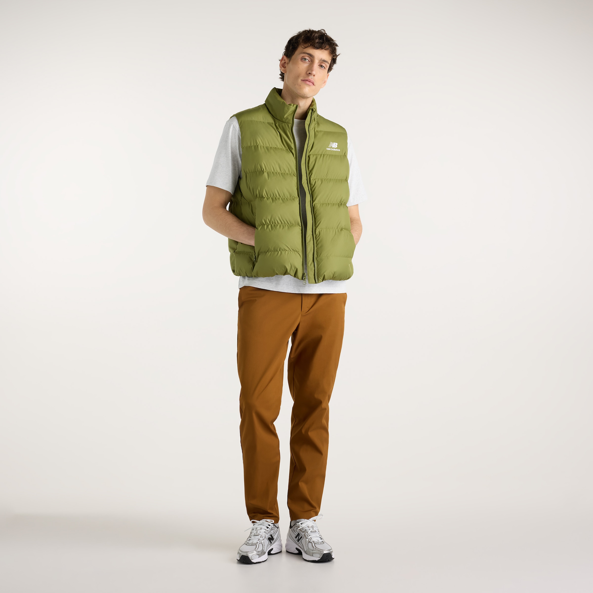 New Balance Steppweste »BOSTON PUFFER VEST« mit markanter Steppung, sportlicher Stil, aus Polyester