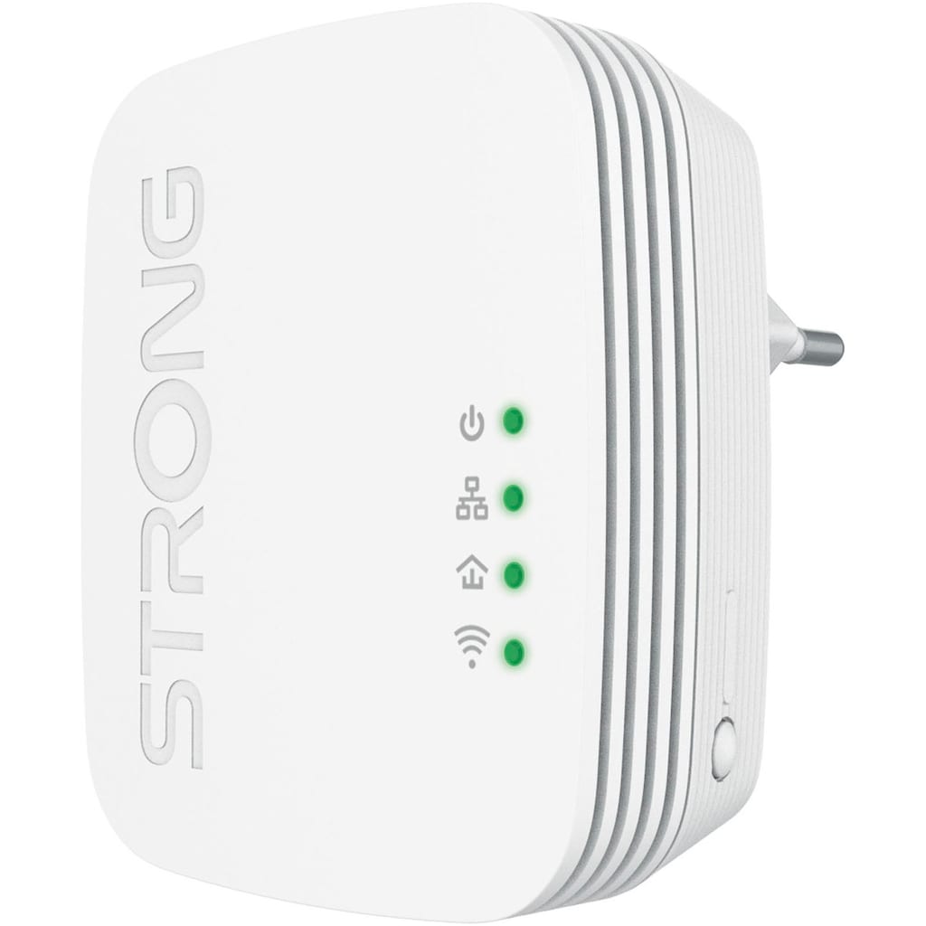 Strong Reichweitenverstärker »Powerline MINI WiFi 600 Mbit/s Set (2 Einheiten)«, (2 St.)