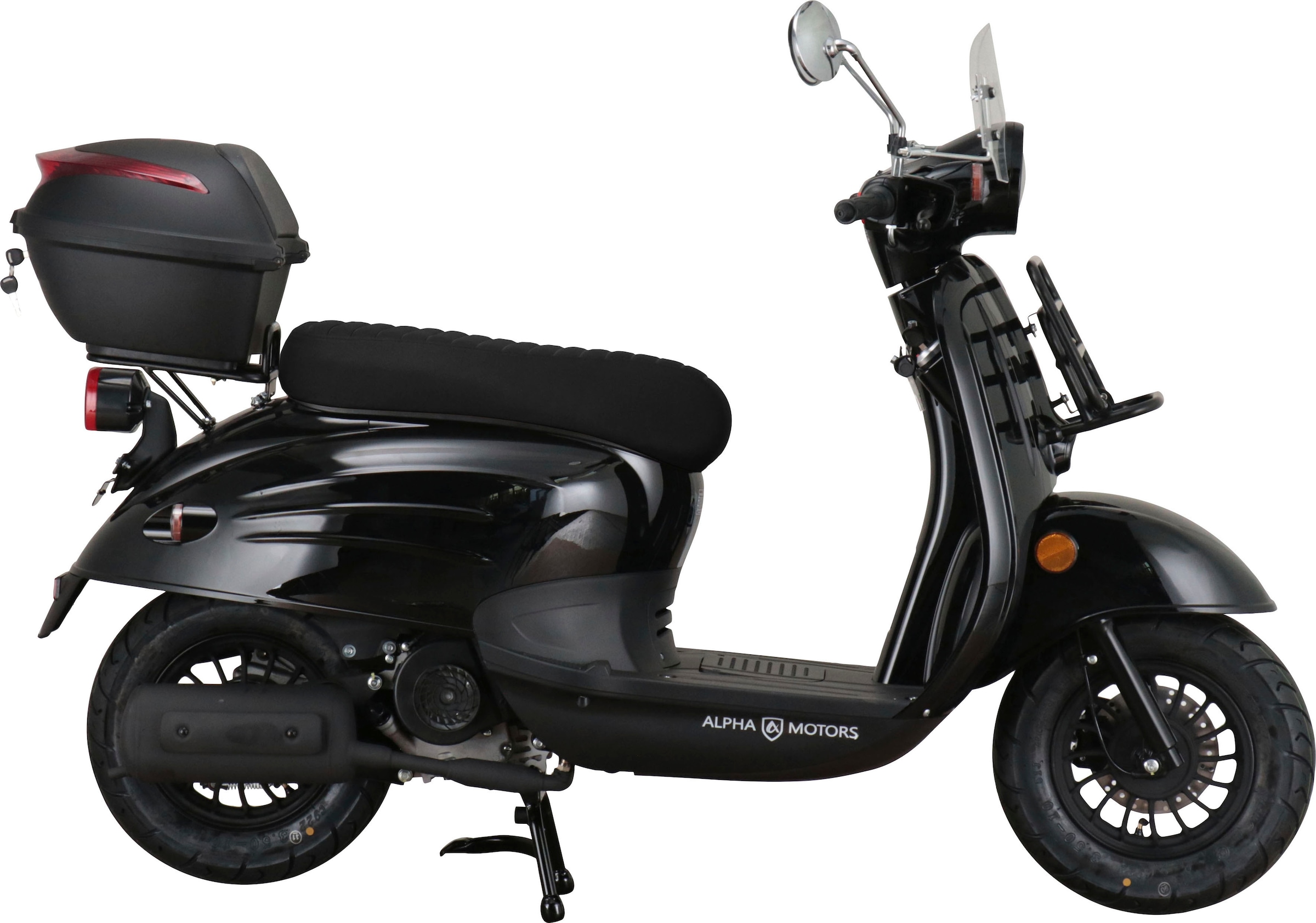 Alpha Motors Motorroller »Adria«, 50 cm³, 45 km/h, Euro 5, 3,1 PS, inkl. Windschild  und Topcase | BAUR