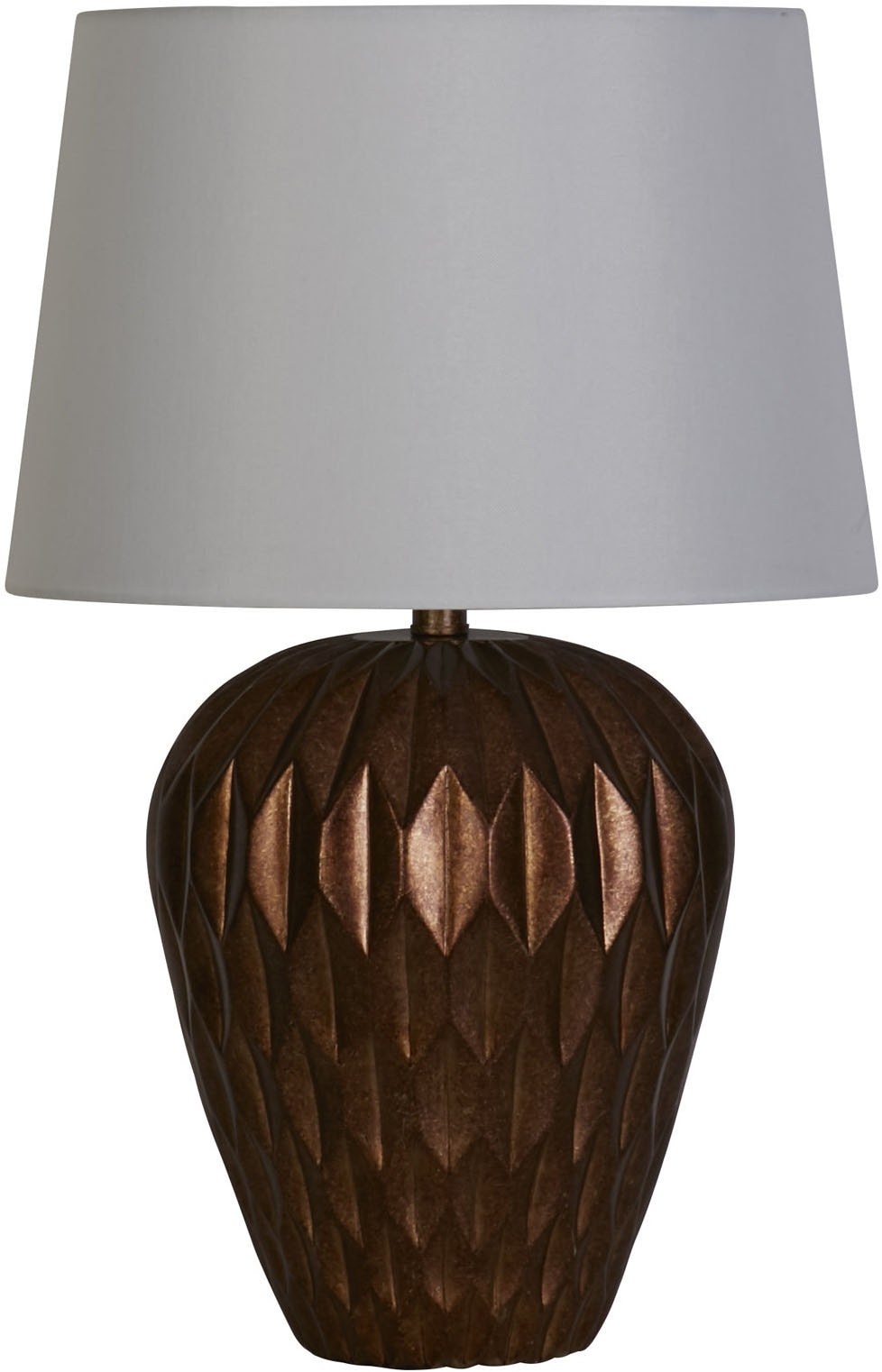 Searchlight Tischleuchte »Rosetta 1Lt Tischleuchte, Bronzeharz und weißer Leinenschirm« E27 1 Stk.