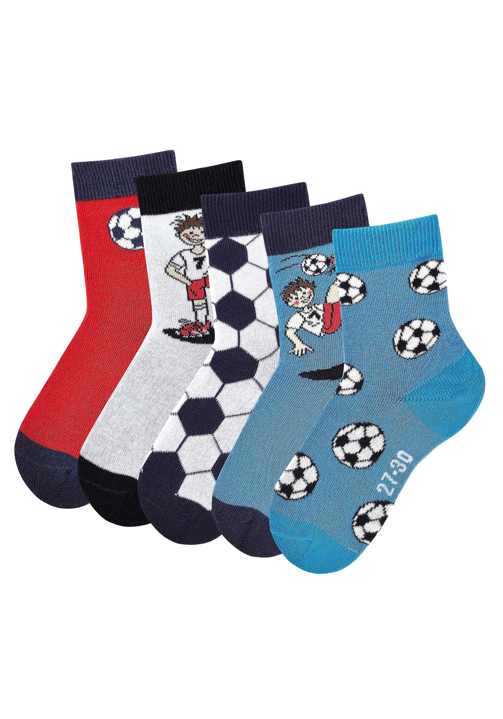 H.I.S Socken, (5 Paar), mit Fußballmotiven online bestellen | BAUR