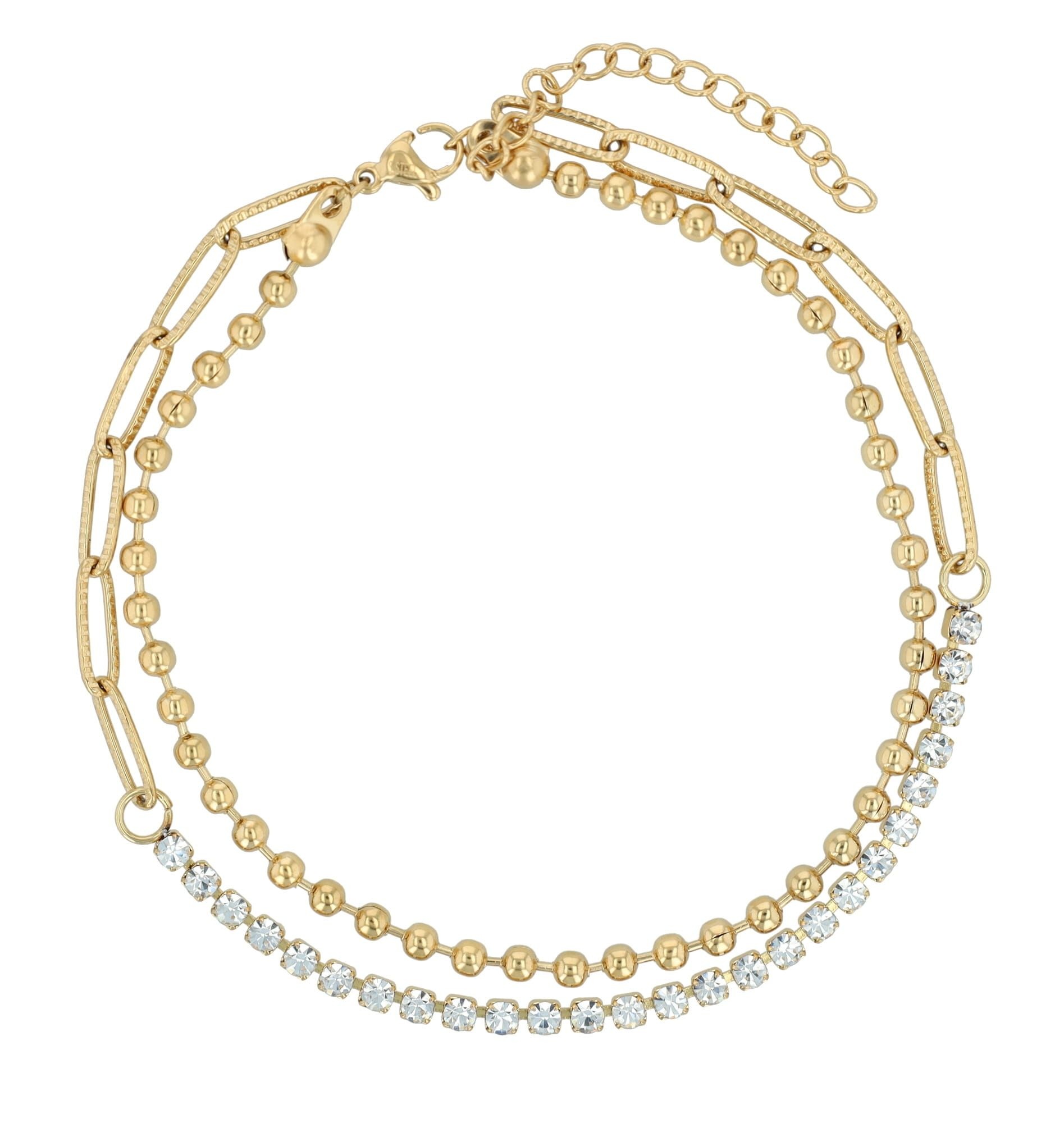 Adelia´s Fußkette »Damen Fußkettchen – aus Edelstahl« Zum Verschenken – ideal zum Valentinstag