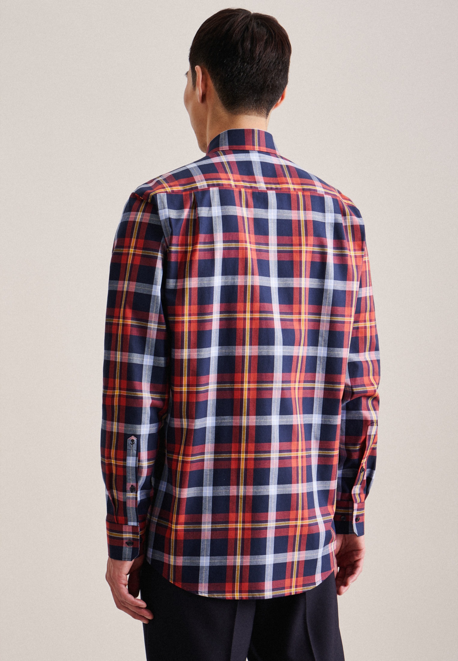 seidensticker Flanellhemd "Regular", Regular Langarm Button-Down-Kragen Kar günstig online kaufen