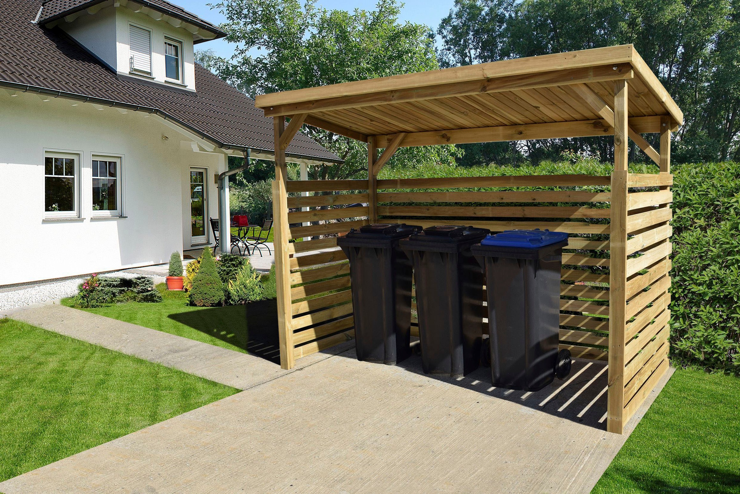 weka Kaminholzregal "Brennholzlager 663 B Gr.2" extrastabile 19 mm Glattkan günstig online kaufen