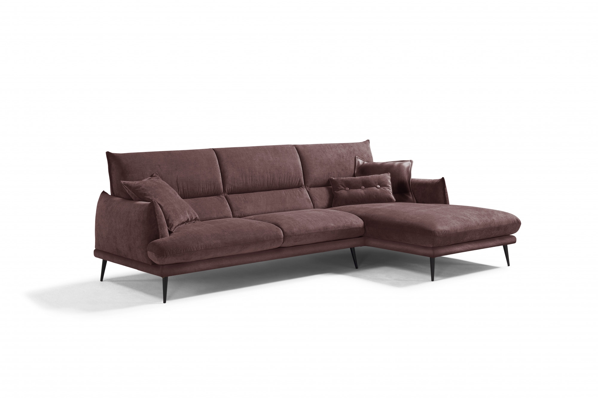 Egoitaliano Ecksofa "FUNNY, hochwertiges & aktuelles Design, bequeme Rücken günstig online kaufen