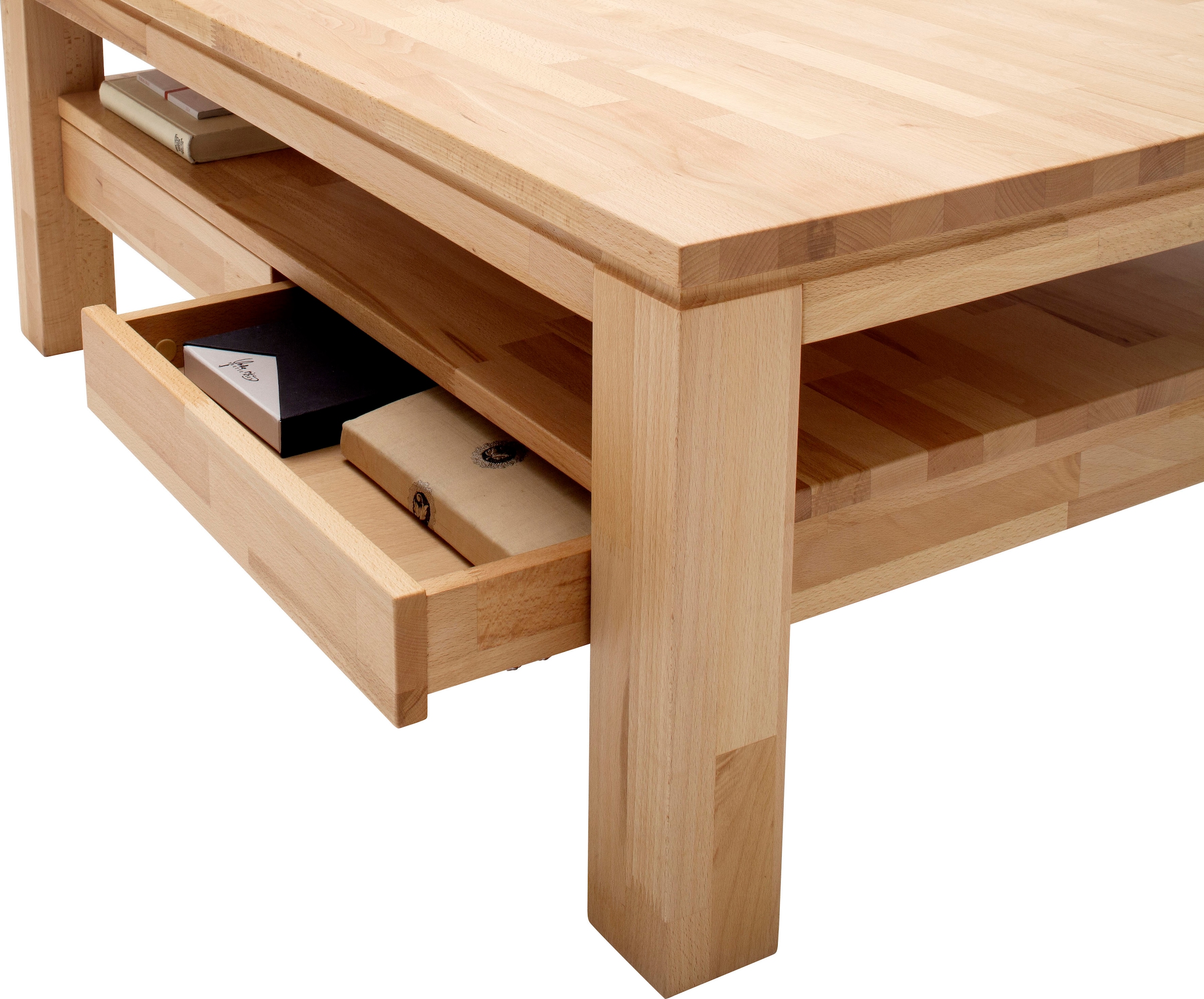 MCA furniture Couchtisch »TOPSELLER!«, (Couchtisch), Couchtisch Massivholz mit Schubladen