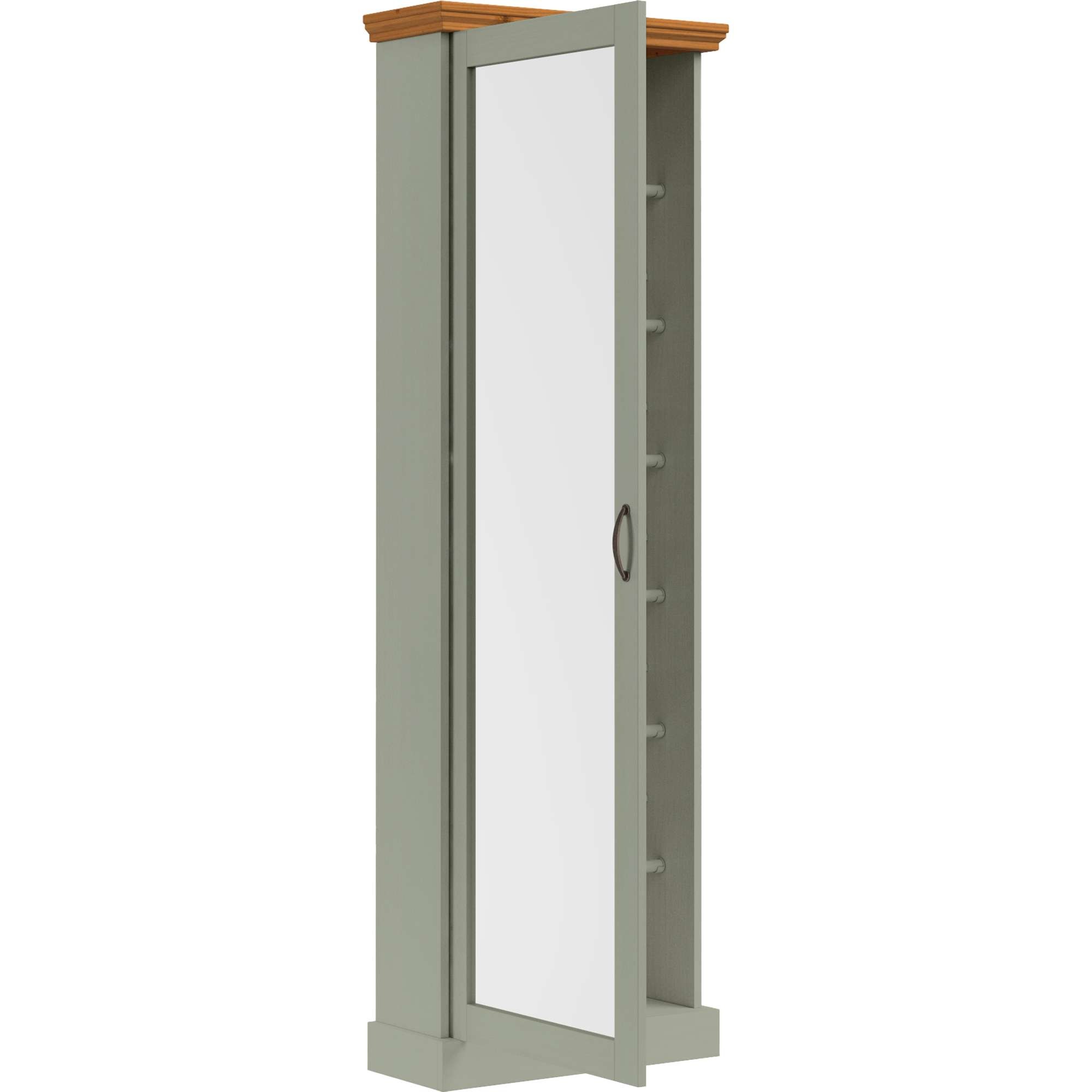 Home affaire Schuhschrank »Selma«, mit Spiegeltür u. 6 Schuhreihen, Breite 60 cm, Höhe 180 cm