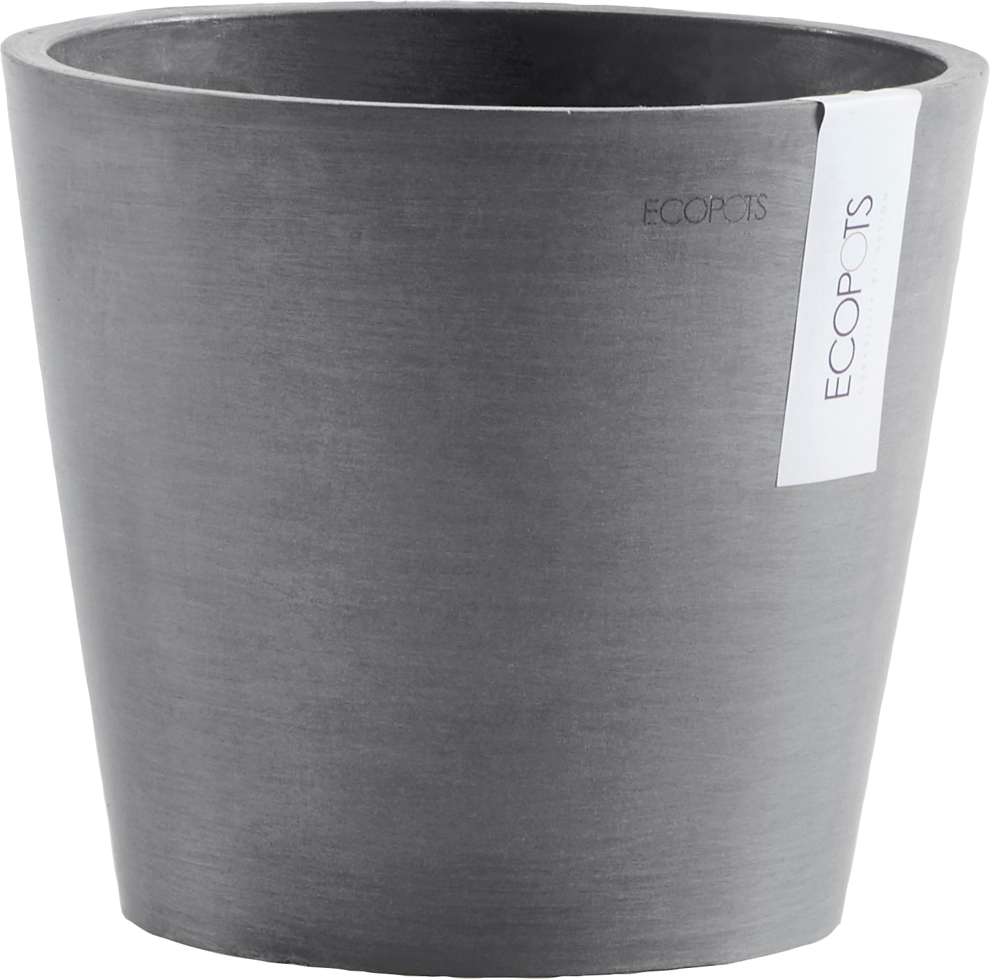 ECOPOTS Blumentopf "AMSTERDAM Grey", BxTxH: 20x20x17,5 cm, mit Wasserreservoir