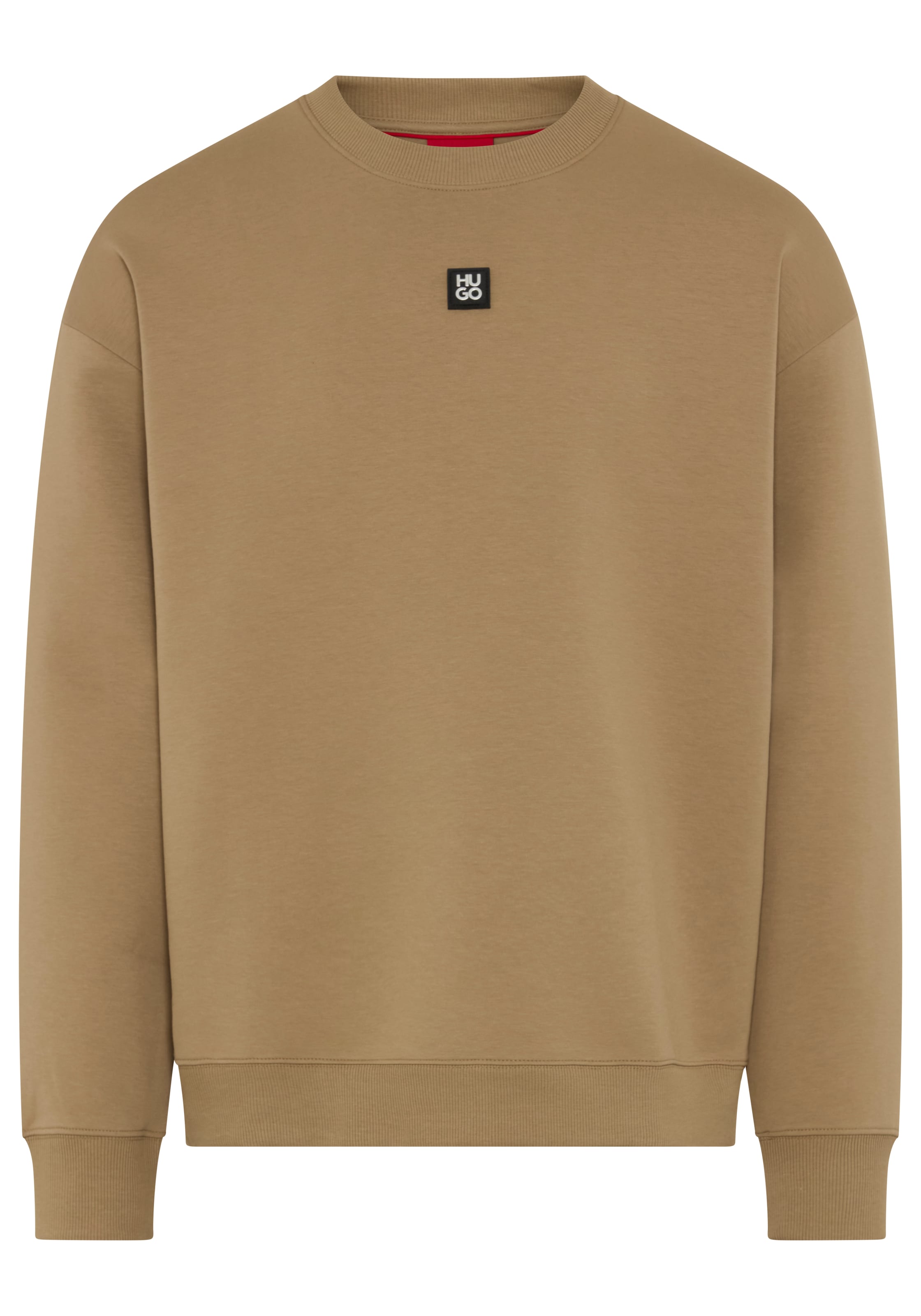 HUGO Sweatshirt "Dettil Metal Logo", Relaxed Fit, Premium Serie, Soft Finish Innen