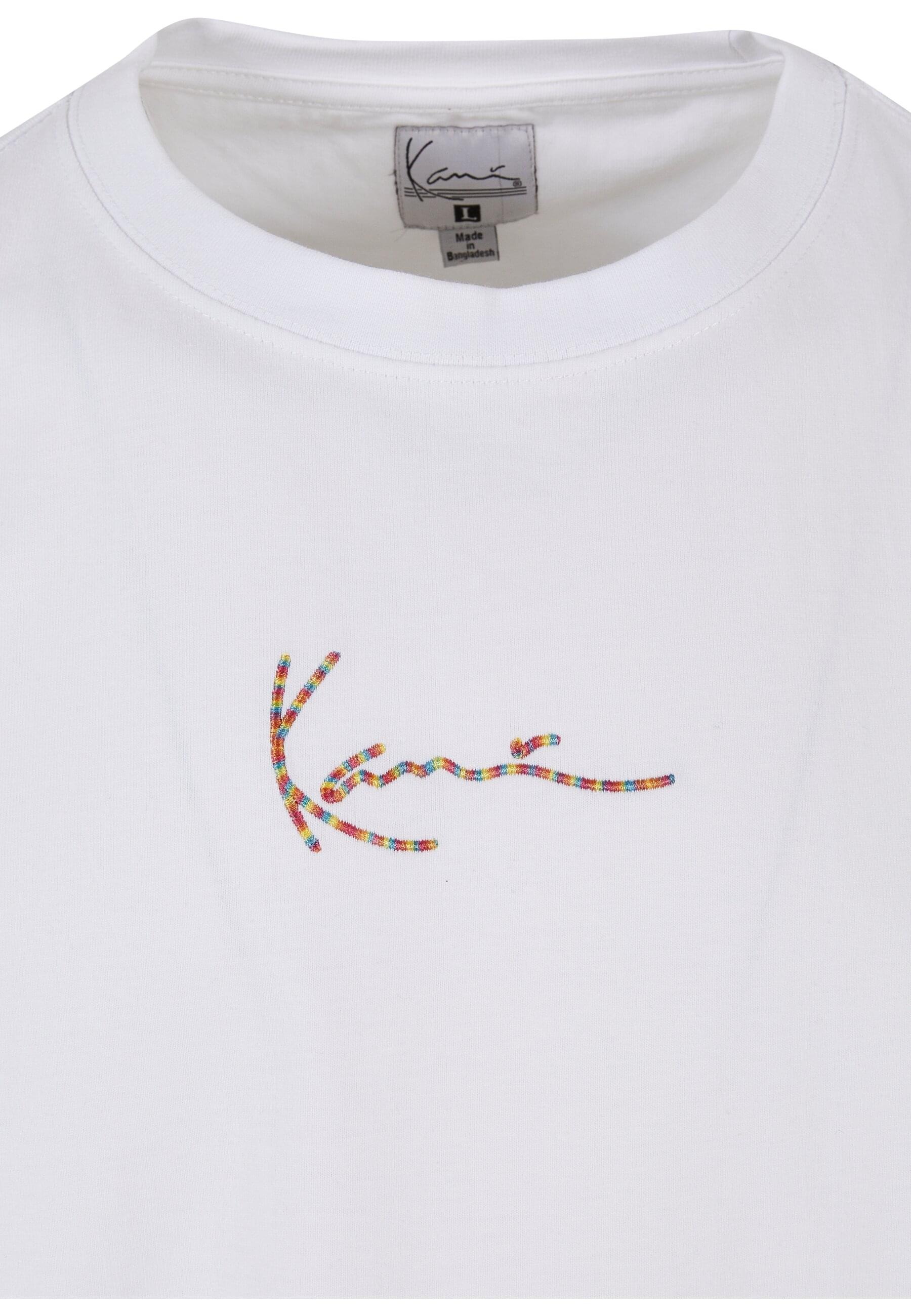 Karl Kani T-Shirt »Karl Kani Herren Small Signature Multicolor Logo Tee white«, (1 tlg.)