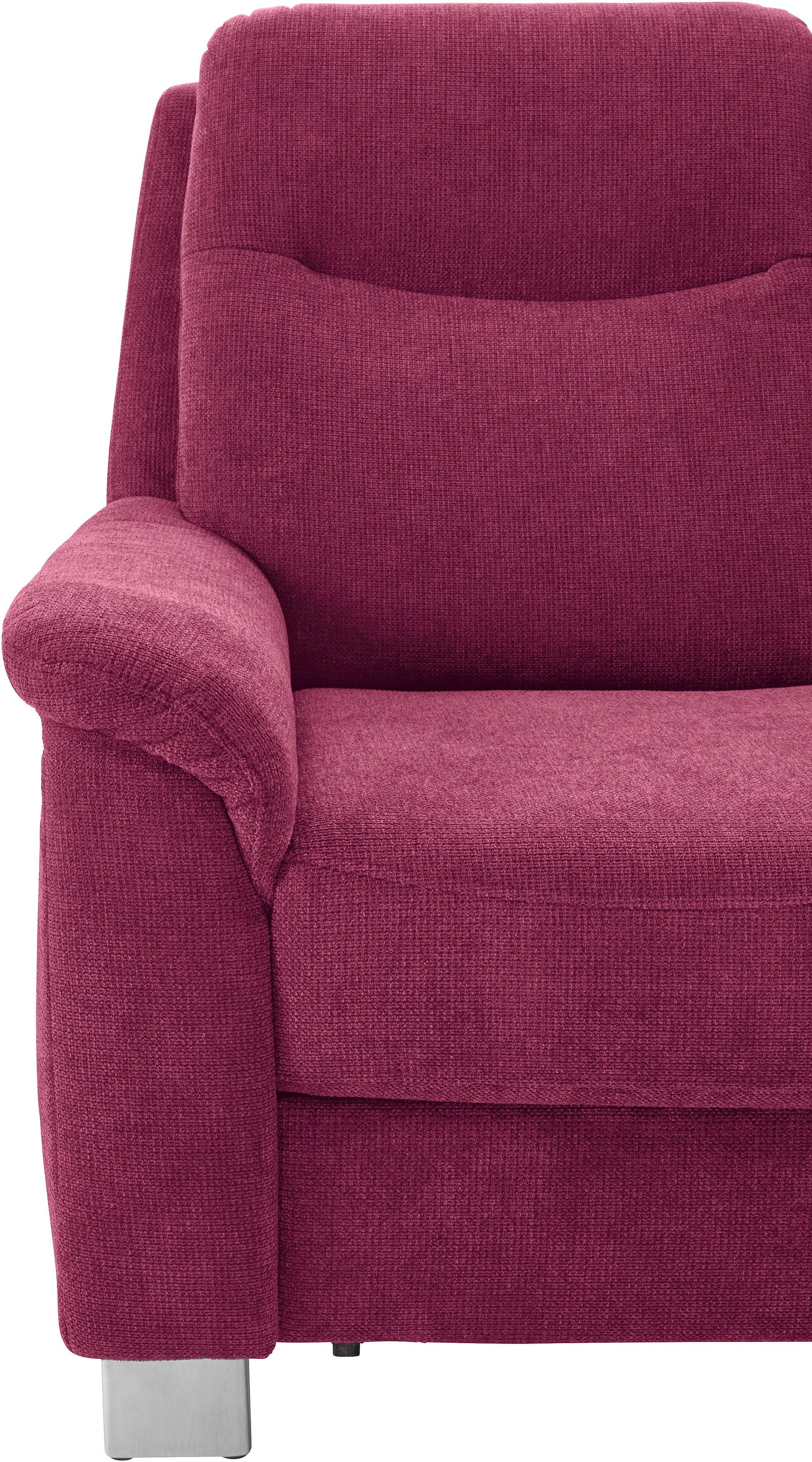 sit&more Ecksofa »Boccaccio L-Form«, mit Federkern und Kopfteilverstellung, wahlweise mit Bettfunktion