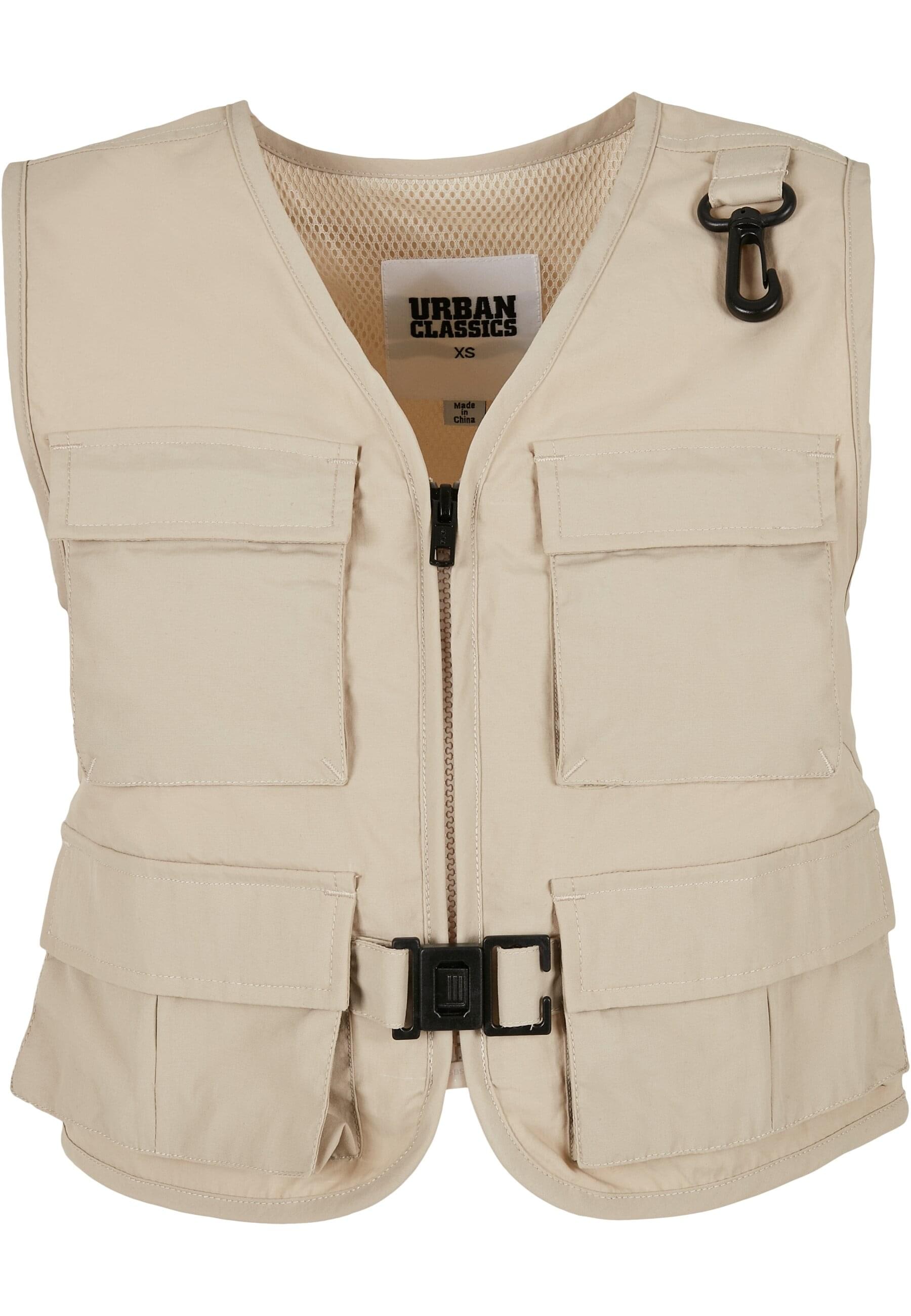 URBAN CLASSICS Jerseyweste "Urban Classics Damen Ladies Short Tactical Vest", (1 tlg.)