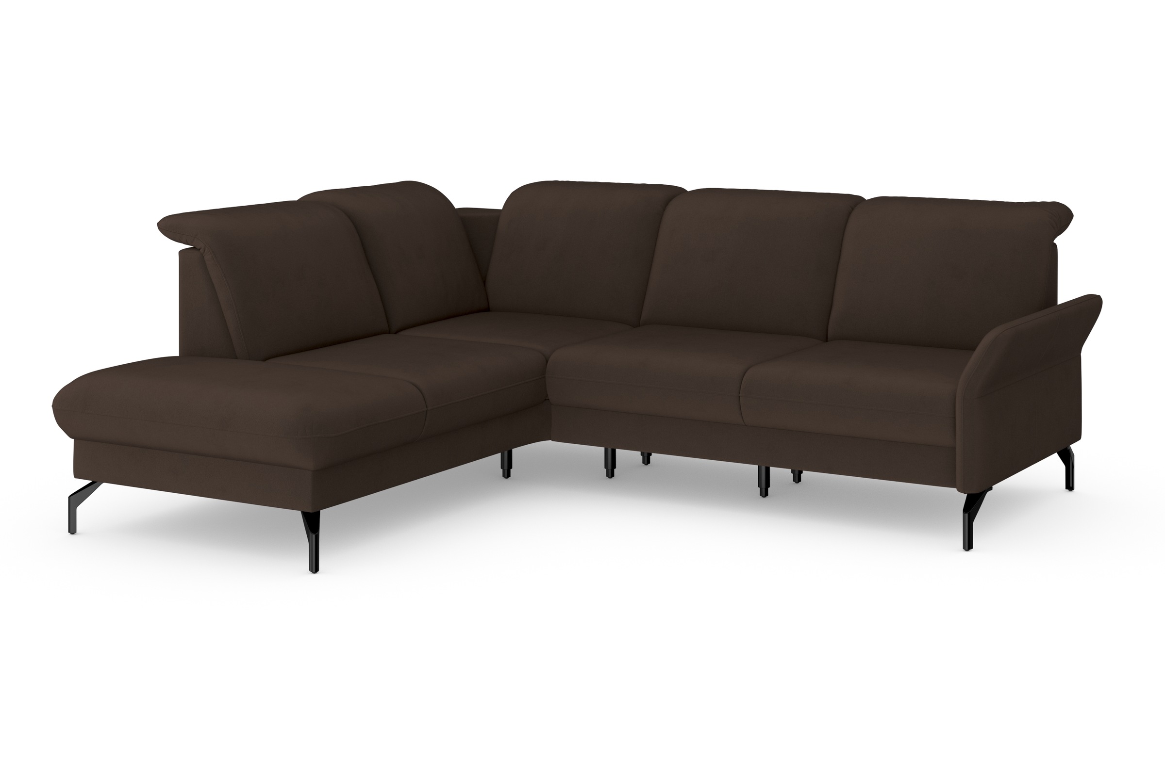 Ecksofa SIT & MORE "Fashion L-Form", braun (dunkelbraun), B:250cm H:84cm T:207cm, Sofas, Ecksofa, wahlweise mit Kopfteilverstellung und Vorziehsitz, motorisch 9