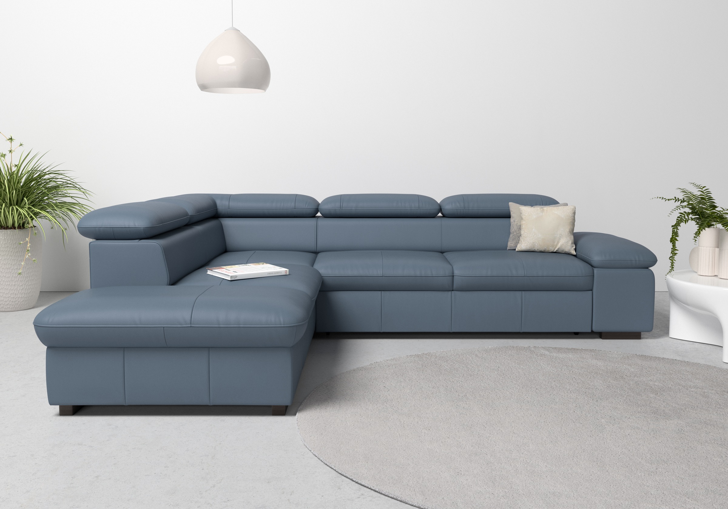 Thumbnail - Home affaire Ecksofa "Alberto L-Form" mit Kopfteilverstellung, wahlweise mit Bettfunktion