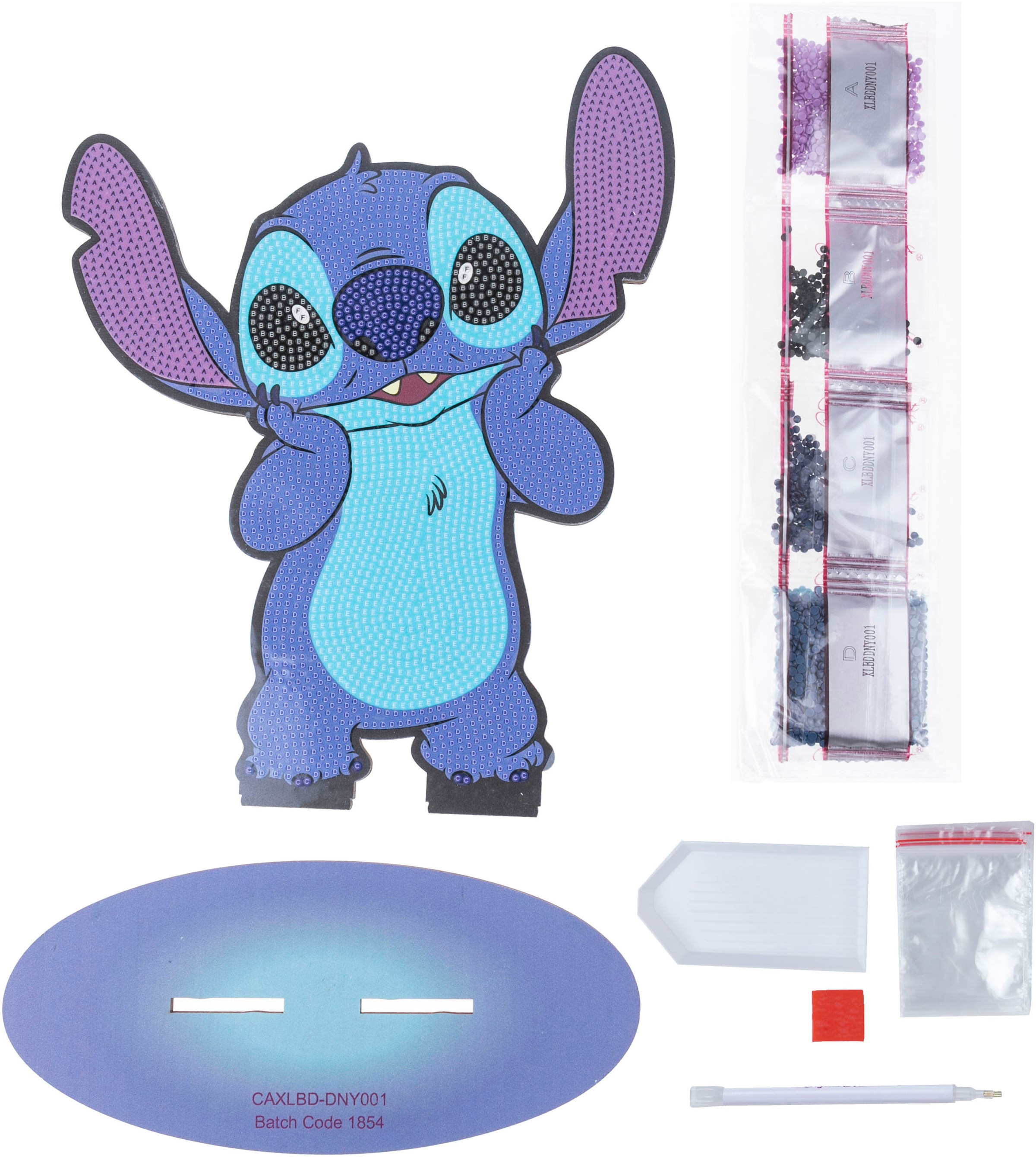 CRAFT Buddy Kreativset »Crystal Art, Buddies XL, Stitch«