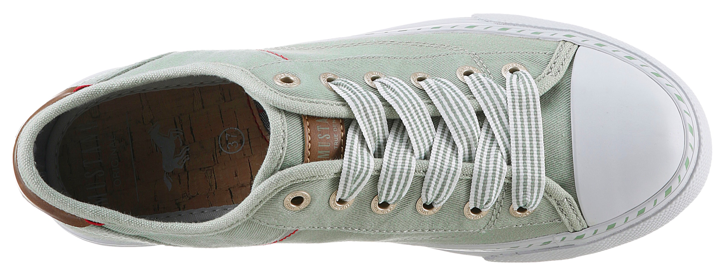 Mustang Shoes Sneaker, Freizeitschuh, Halbschuh, Schnürschuh mit Plateausohle