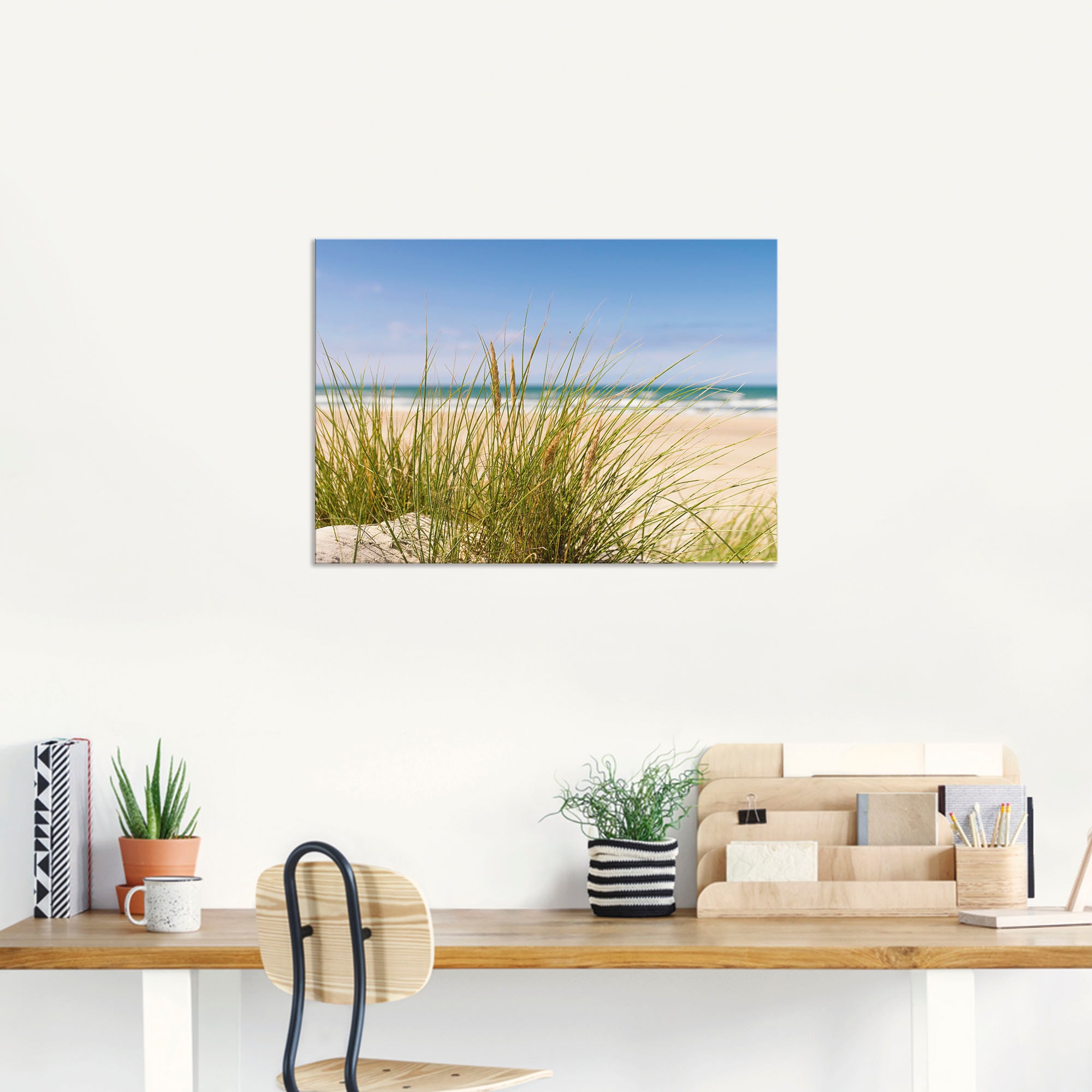 Artland Wandbild »Dünengras«, Strand, (1 St.), als Alubild, Outdoorbild, Leinwandbild, Poster in verschied. Größen