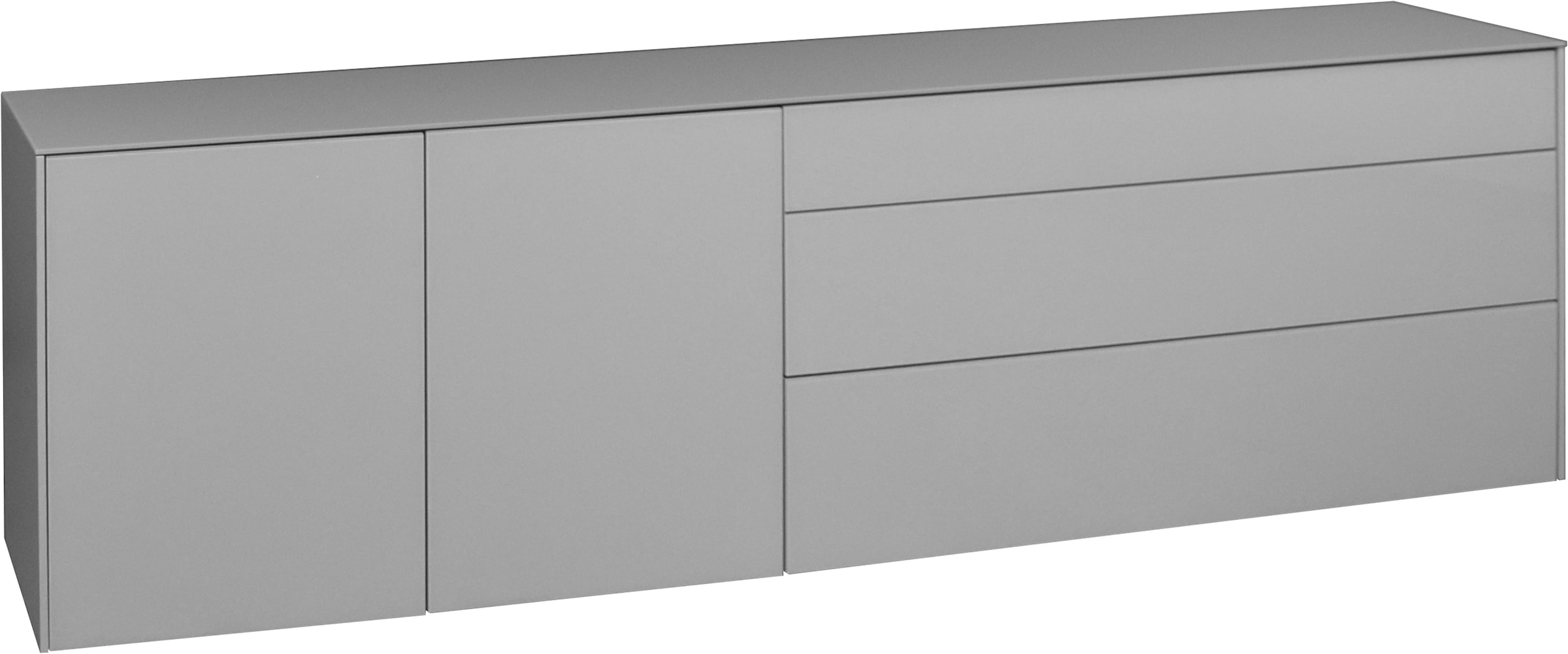 Mäusbacher Lowboard "Imola TOPSELLER", Lowboard mit Glasfront und Glasoberp günstig online kaufen