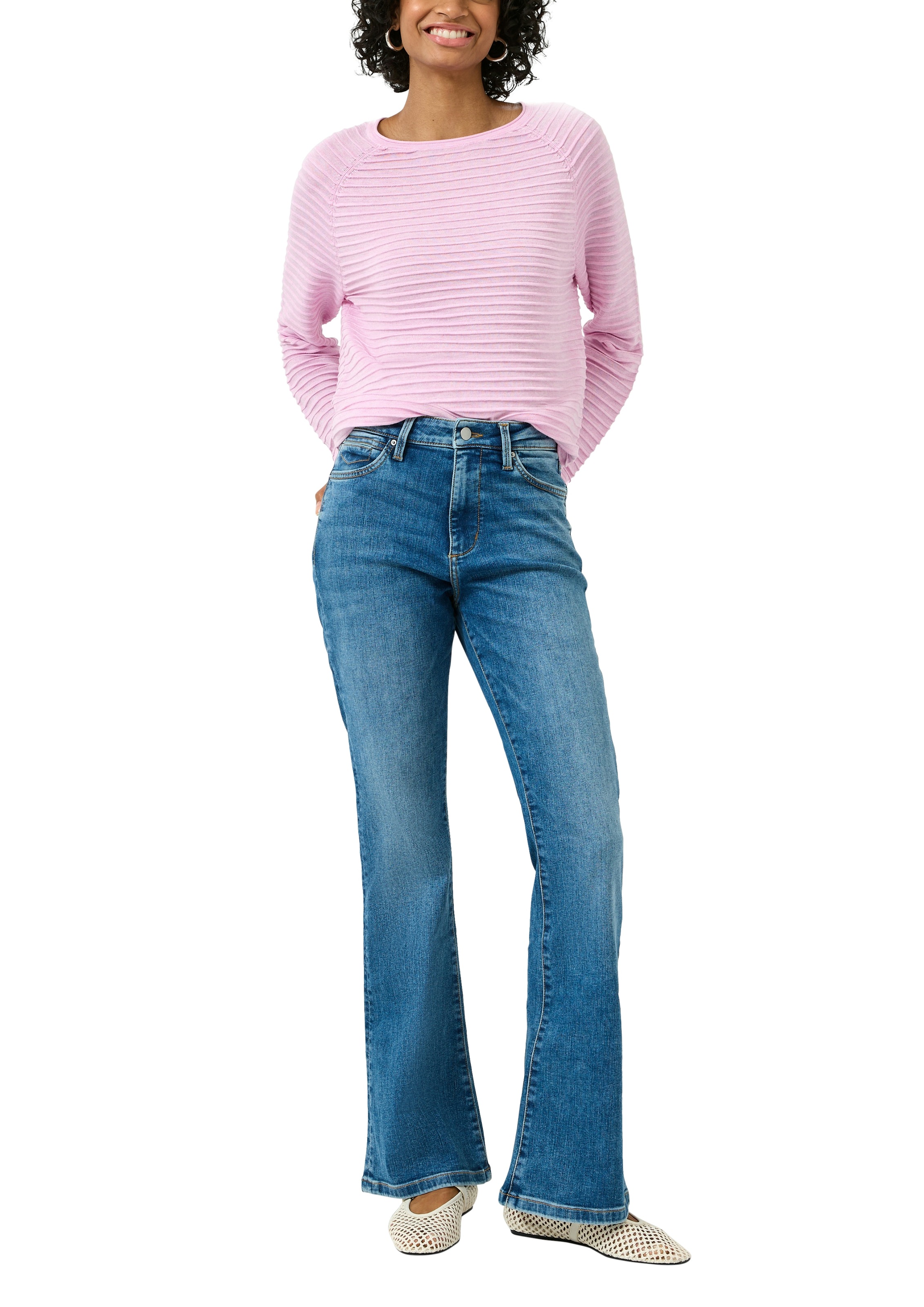 QS Strickpullover mit Strukturmuster günstig online kaufen