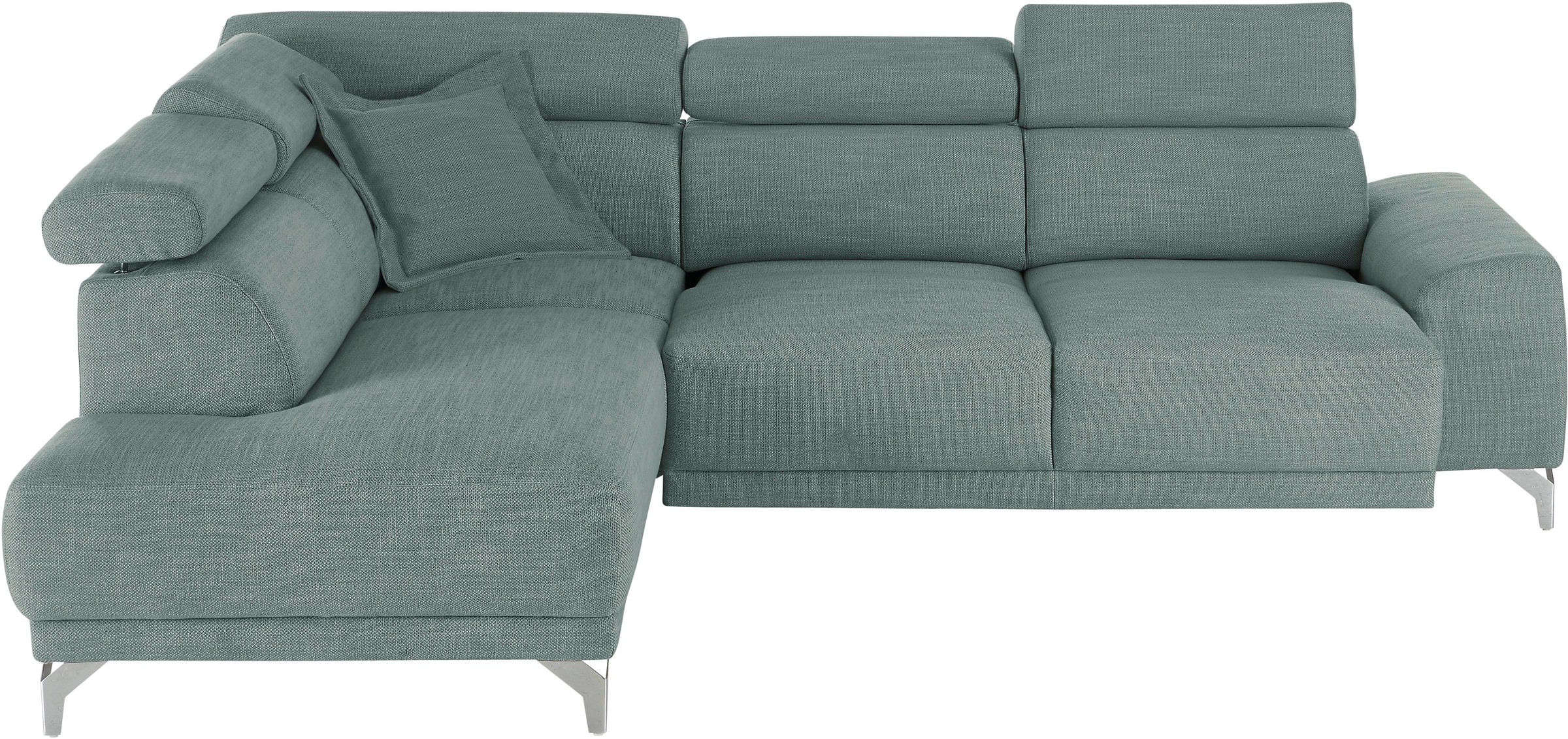 3C Candy Ecksofa »Greve Sofa immer mit manuelle Kopfteilverstellungen, modern, elegant«, wahlweise motorischer Sitzvorzug, bequem und zeitlos, L-Form