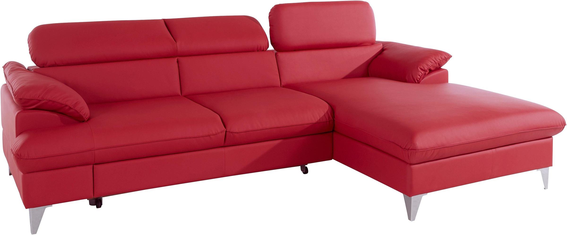 COTTA Ecksofa »Caluso L-Form«, mit Kopfteilverstellung, wahlweise mit Bettfunktion & Bettkasten