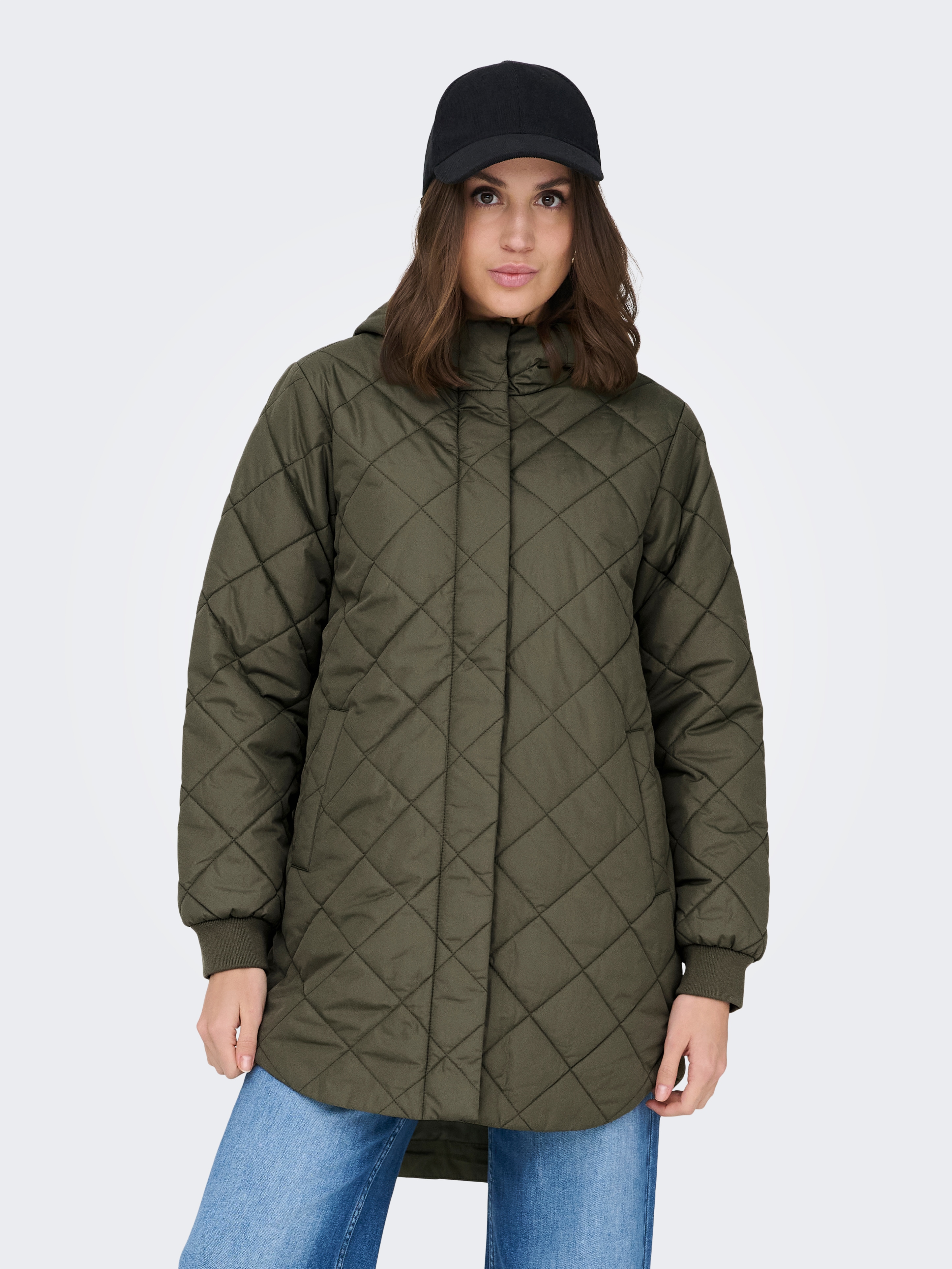 ONLY "ONLJULIET QUILTED HOOD ZIP COAT OTW NOOS" Kunstfaser
