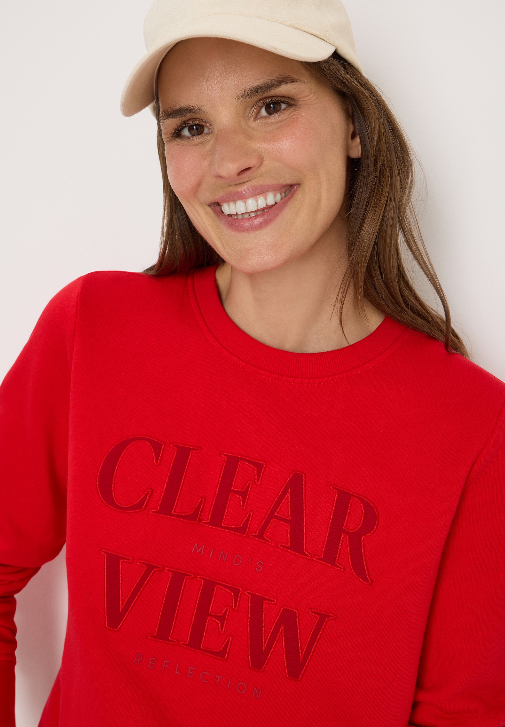 Cecil Sweatshirt, mit Wording Artwork