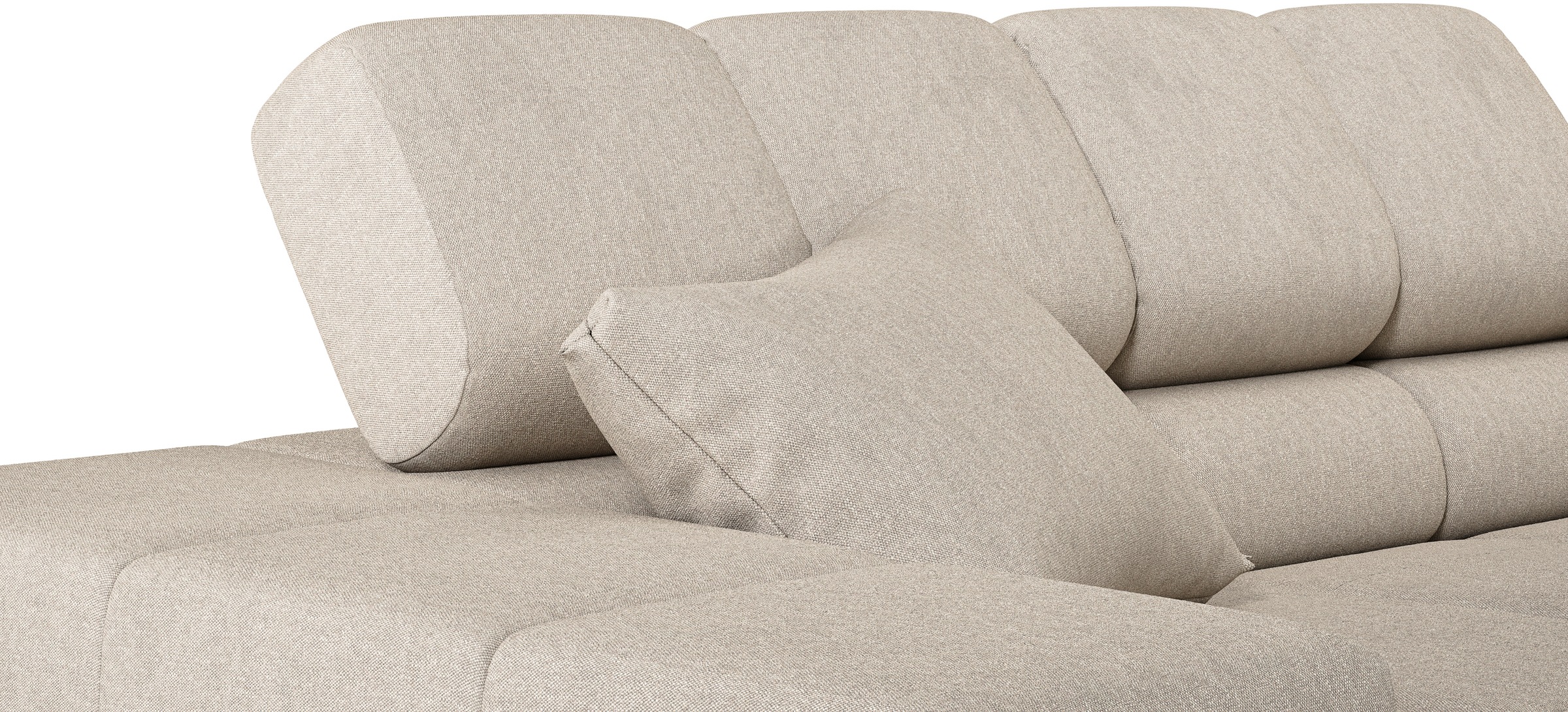 INOSIGN Ecksofa »Ancona incl. Kopfteilverstellung, OTTOs Choice, Breite 319cm, L-Form«, wahlweise motorische Sitztiefenverstellung, auch in Cord + Easy Care