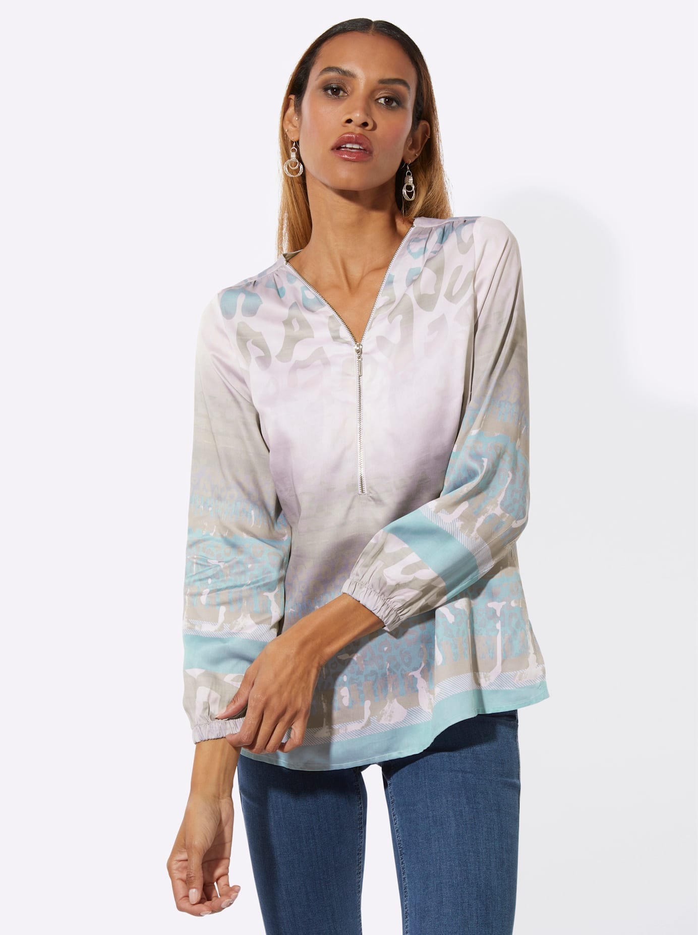 creation L Langarmbluse